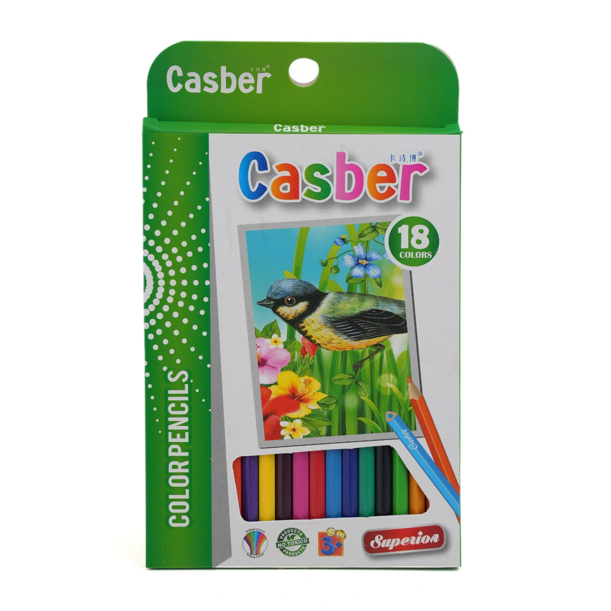 Color Pencil 18 Pcs - Green, Coloring Tools, Chase Value, Chase Value