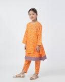 Eminent Girls Shalwar Suits - Orange
