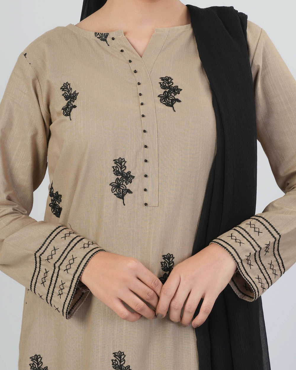 Women's Khaddar Embroidered 3Pcs Suit, Women Shalwar Suits, Chase Value, Chase Value