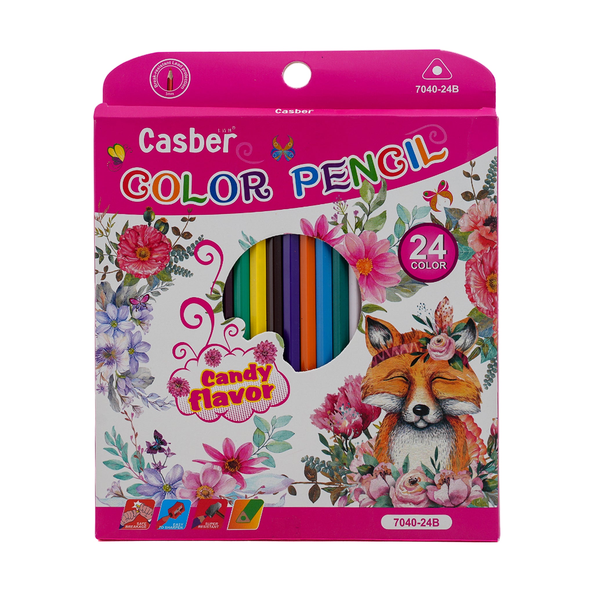 Color Pencil 24 Pcs - Pink, Coloring Tools, Chase Value, Chase Value