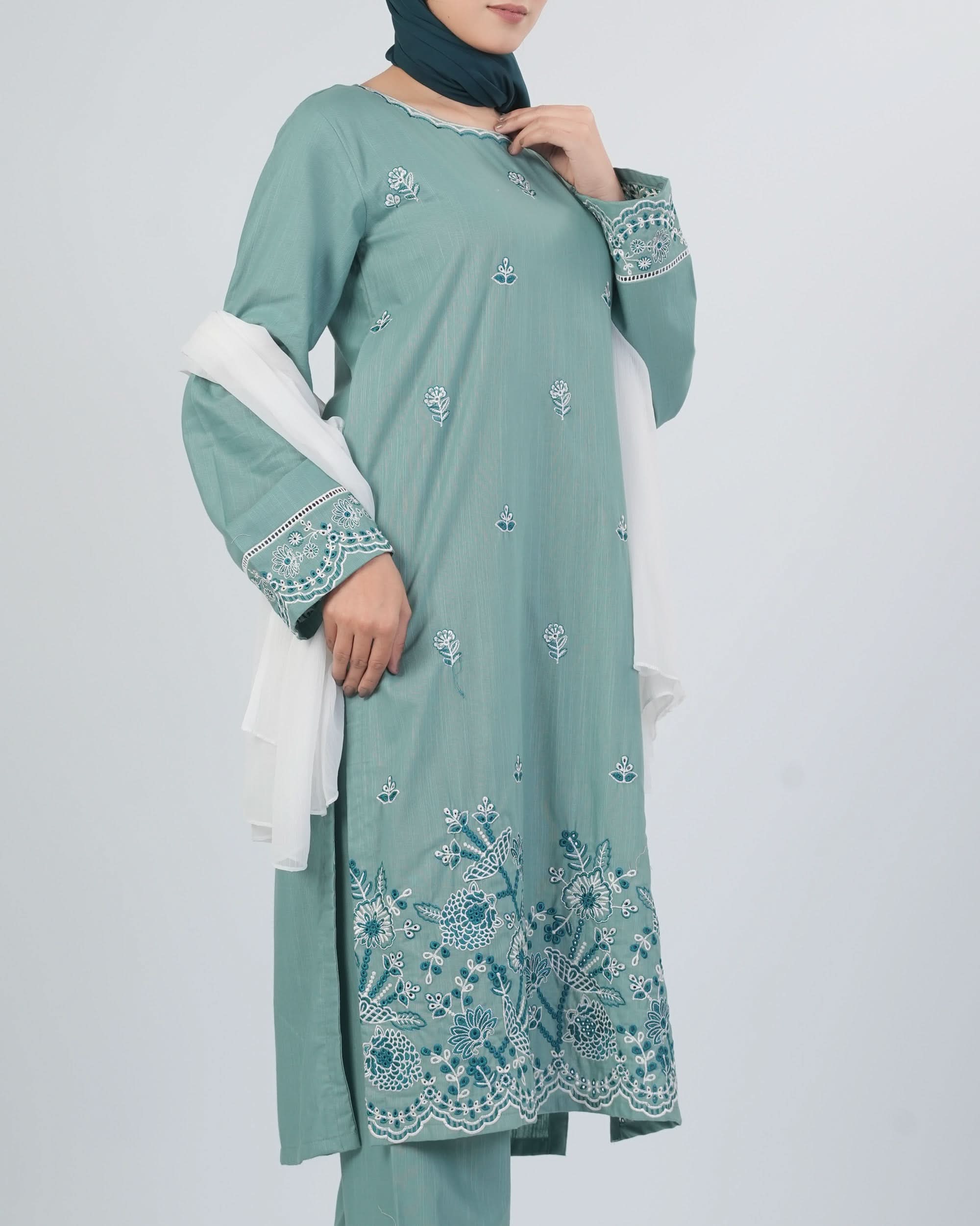 Women's Khaddar Embroidered 3Pcs Suit, Women Shalwar Suits, Chase Value, Chase Value
