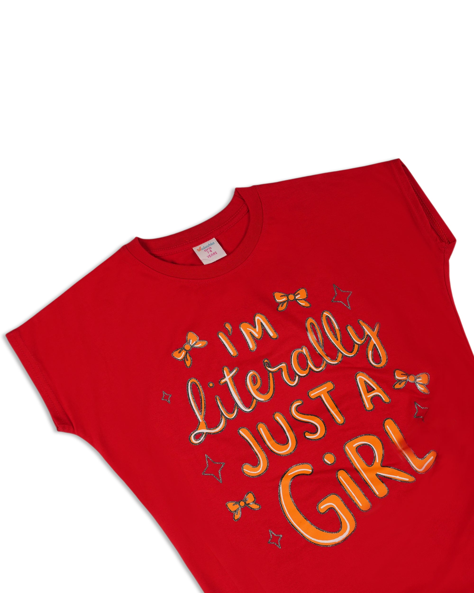 Valuables Girls' Half Sleeves T-Shirt, Girls T-Shirts, Valuables, Chase Value