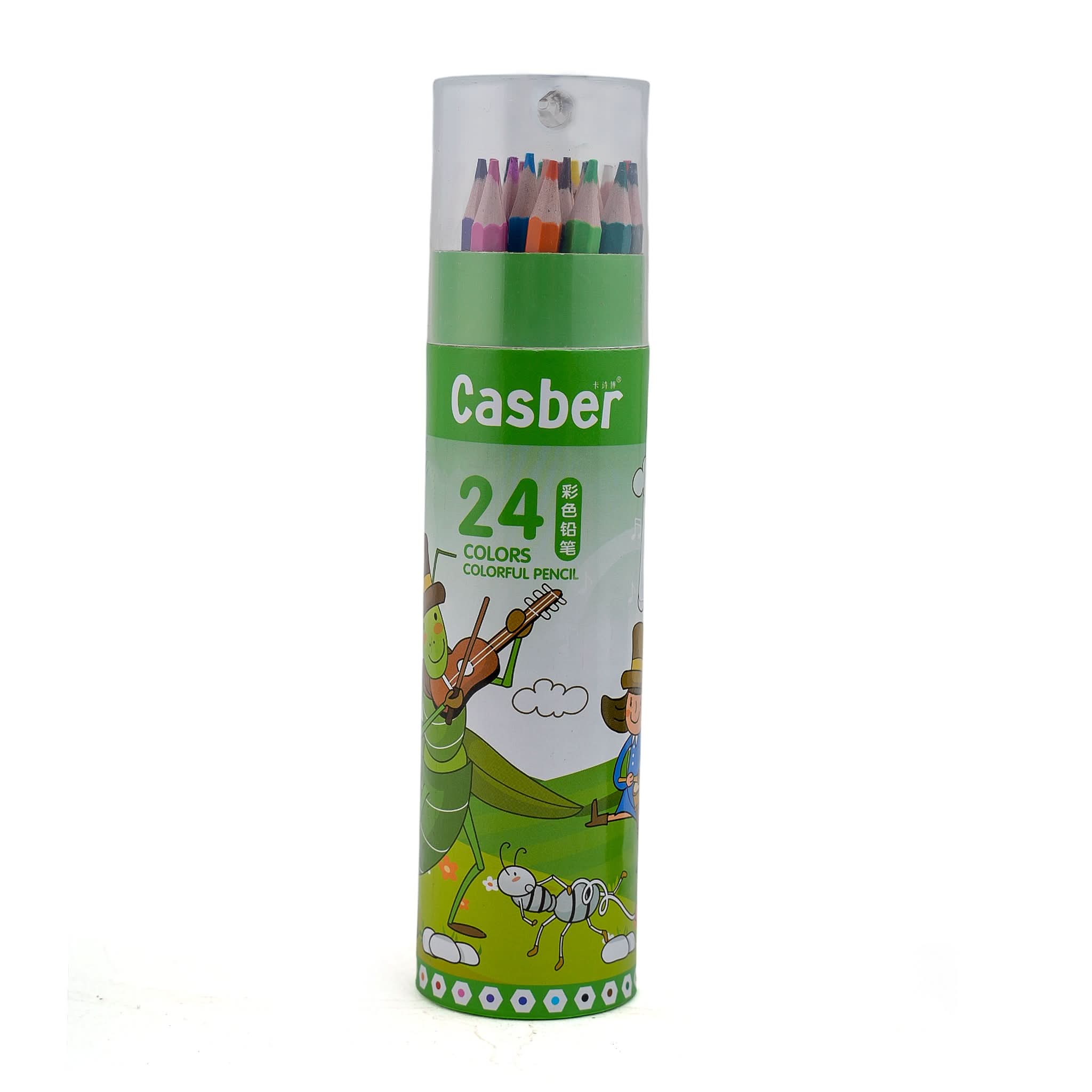 Color Pencil 24 Pcs - Green, Coloring Tools, Chase Value, Chase Value