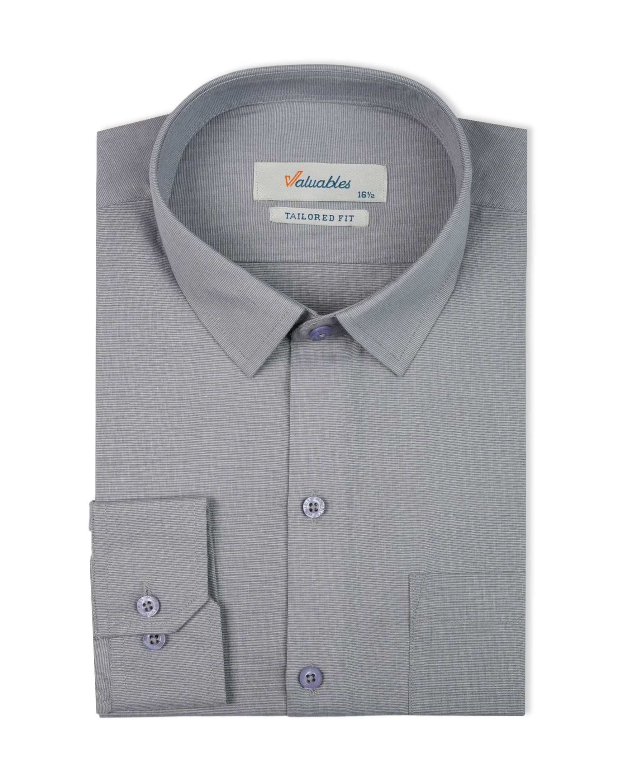 Valuables Men’s Plain Formal Shirt, Men's Shirts, Valuables, Chase Value