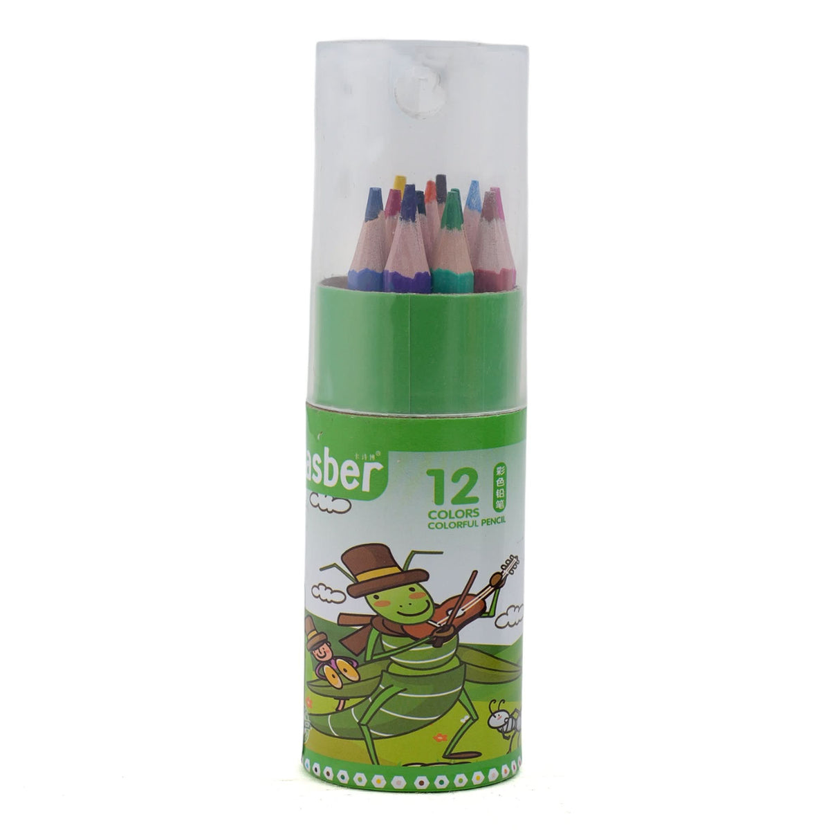 Color Pencil 12 Pcs - Green, Coloring Tools, Chase Value, Chase Value