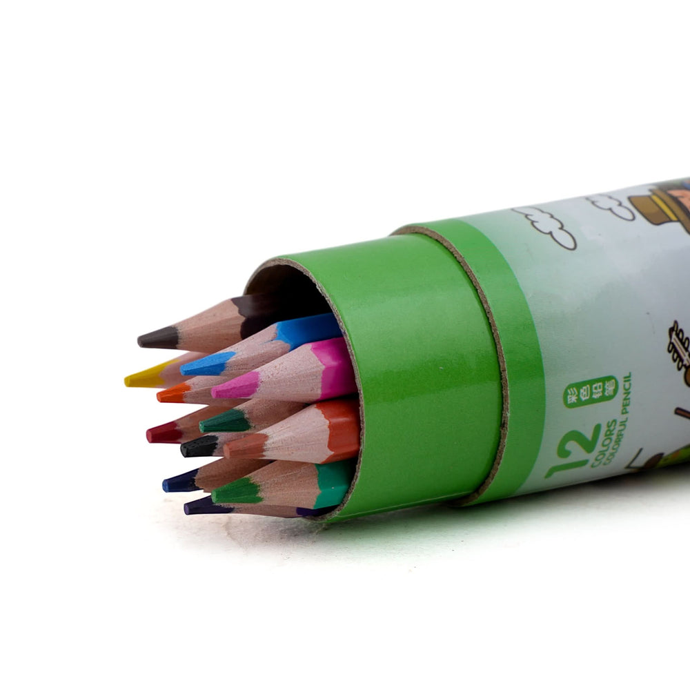 Color Pencil 12 Pcs - Green, Coloring Tools, Chase Value, Chase Value
