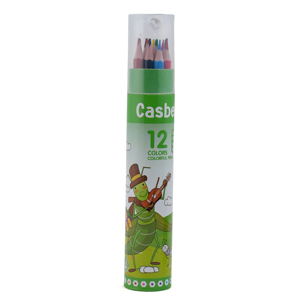 Color Pencil 12 Pcs - Green, Coloring Tools, Chase Value, Chase Value