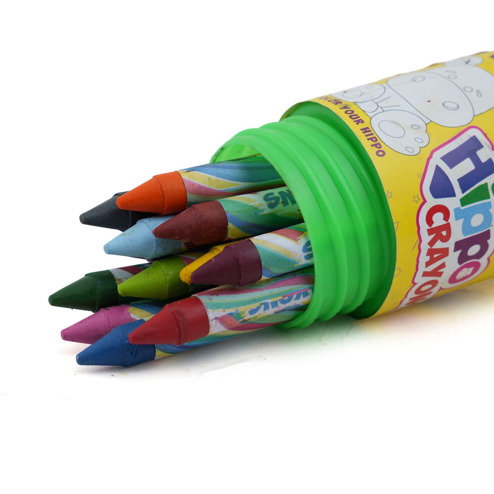 Deer Hippo Crayons 12 Pcs - Green, Coloring Tools, Deer, Chase Value