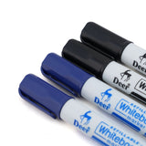 Deer White Board Marker Refillable 4 Pcs - Black & Blue, Stationery Supplies, Deer, Chase Value