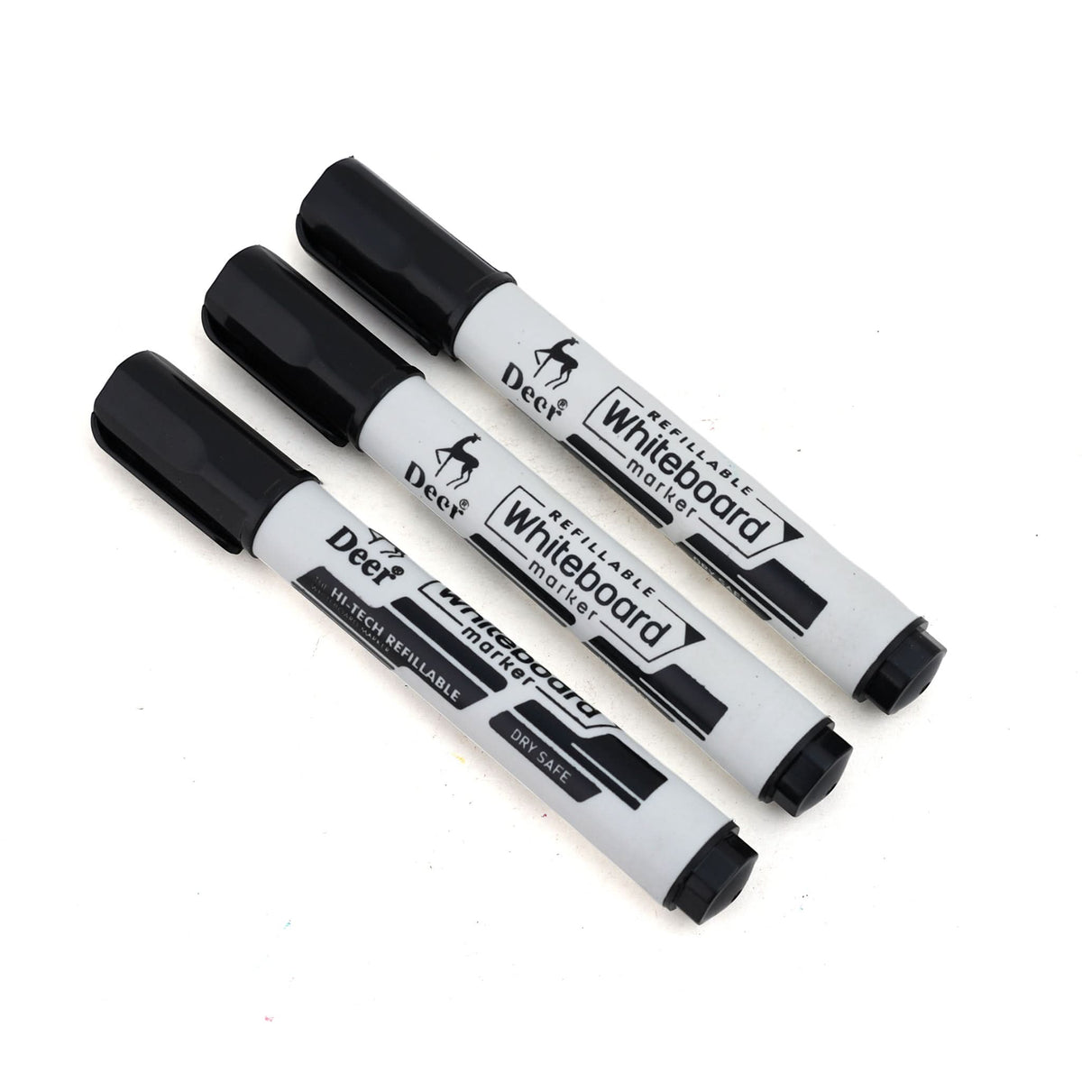 Deer White Board Marker 3 153604 - Black, Stationery Supplies, Deer, Chase Value