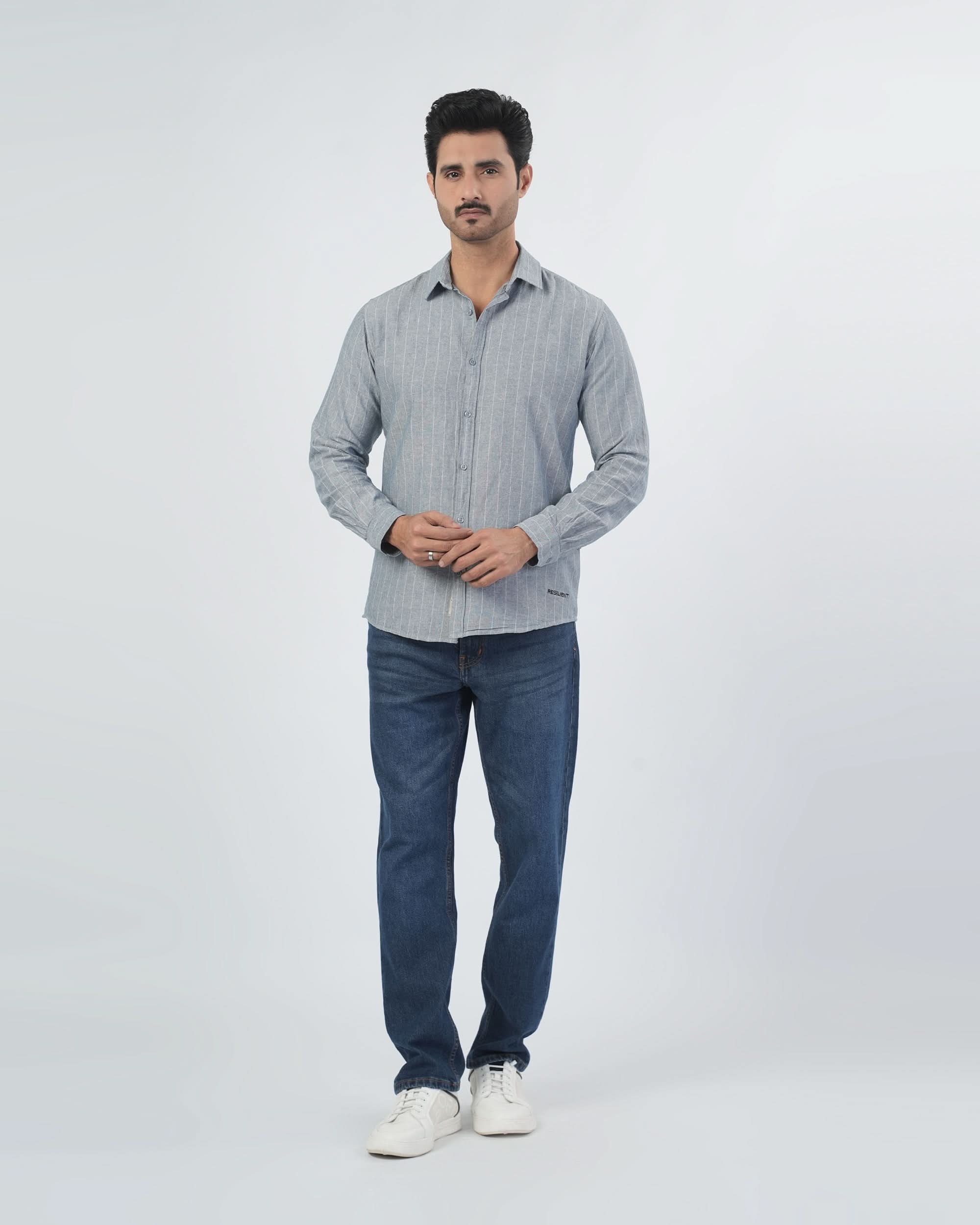 Eminent Men’s Casual Full Sleeves Strip Shirt, Men's Shirts, Eminent, Chase Value
