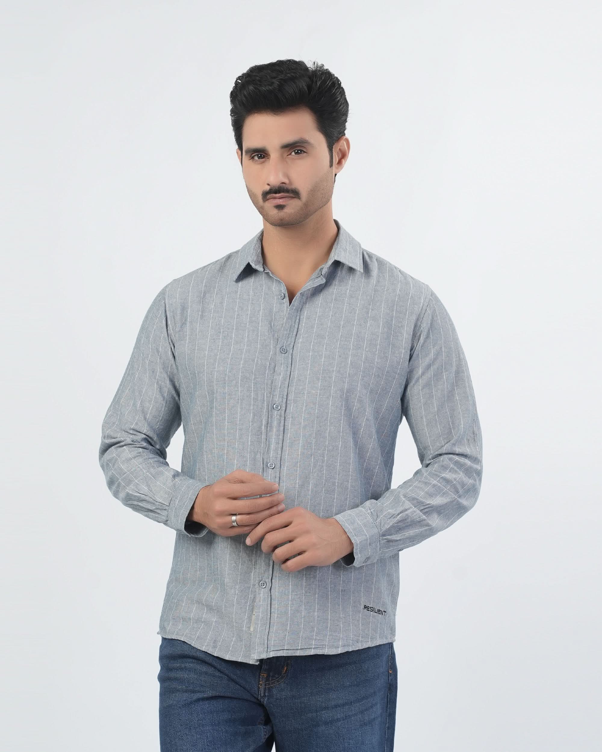 Eminent Men’s Casual Full Sleeves Strip Shirt, Men's Shirts, Eminent, Chase Value