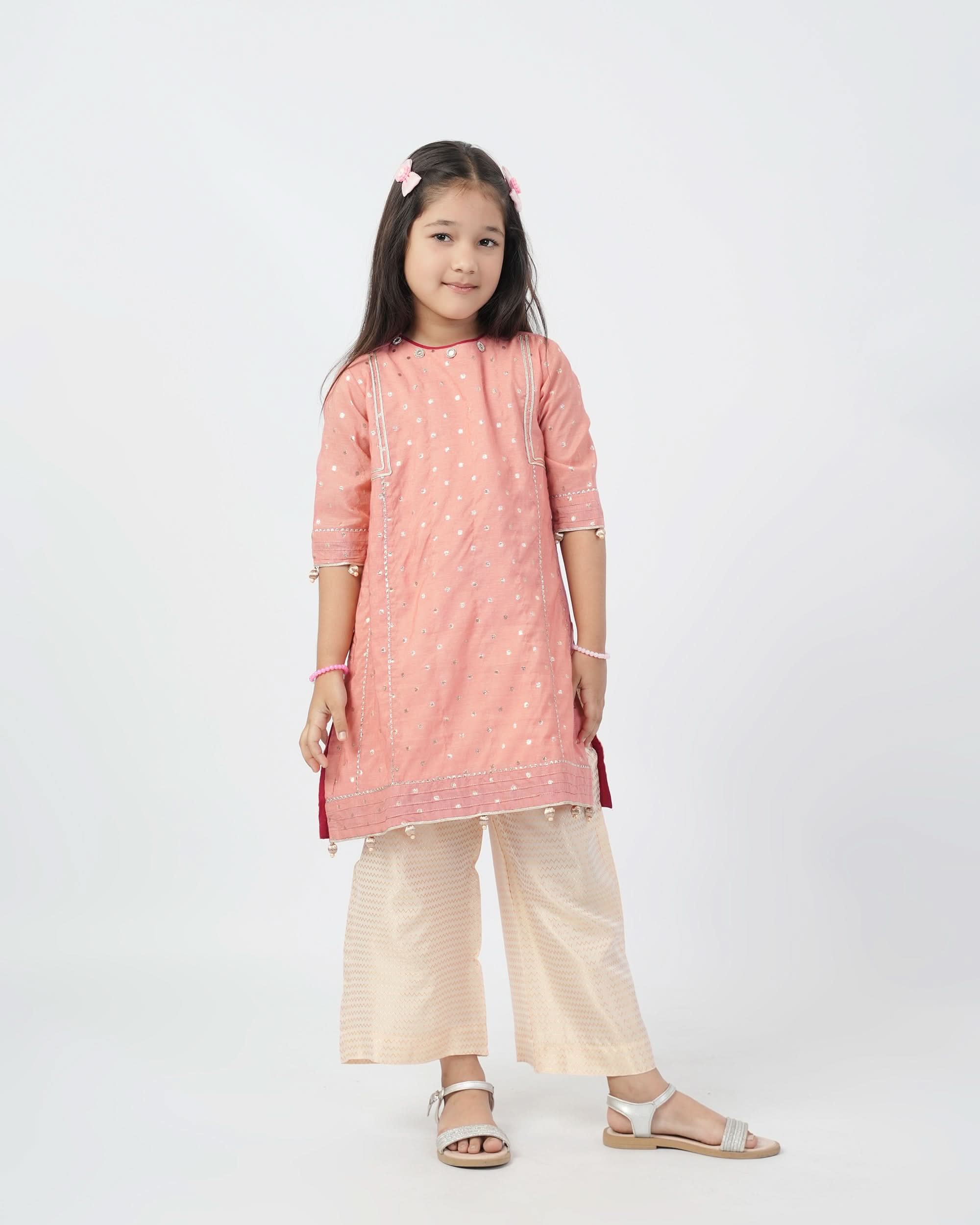 Eminent Girls Shalwar Suit - Peach, Girls Shalwar Kameez, Eminent, Chase Value