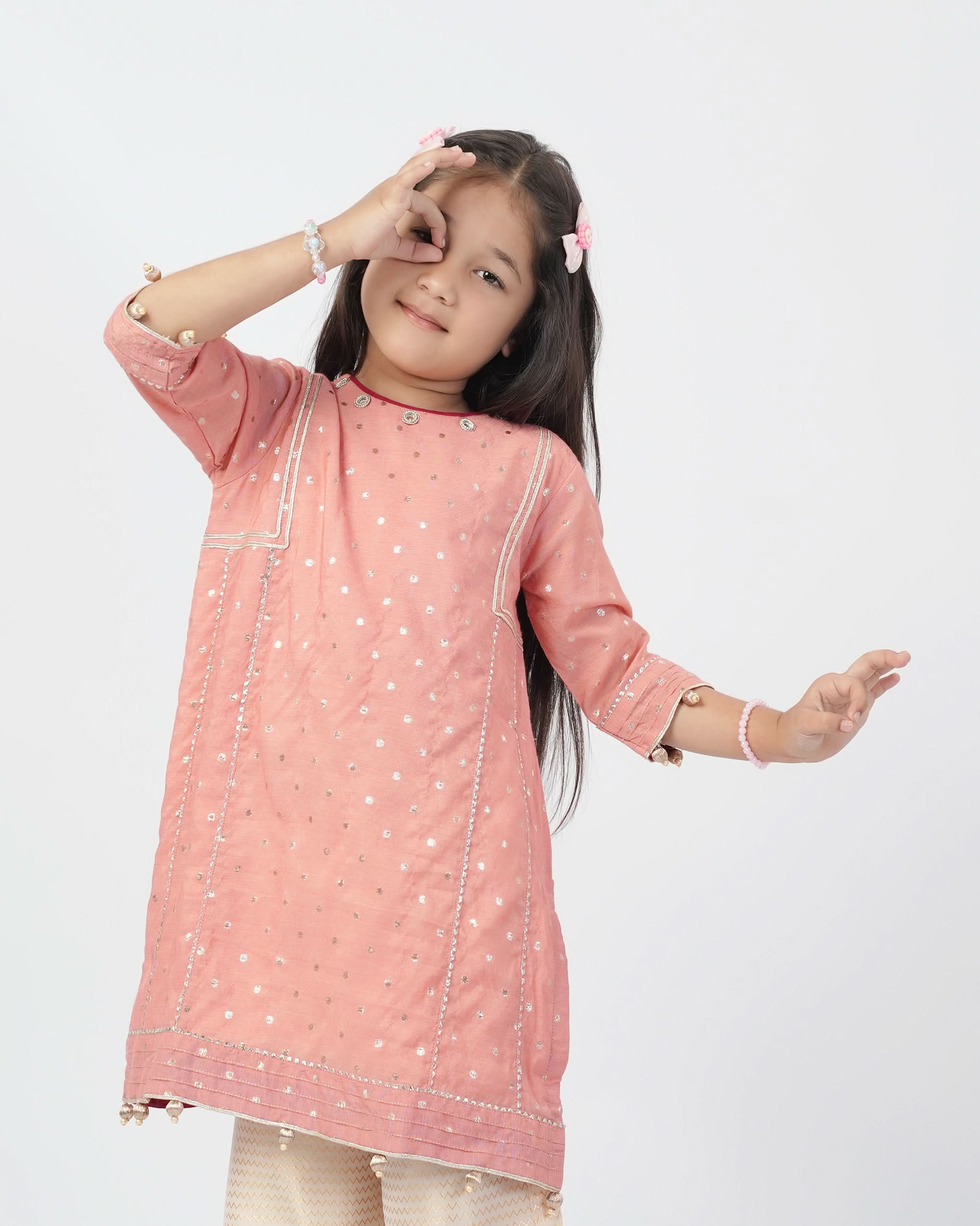 Eminent Girls Shalwar Suit - Peach, Girls Shalwar Kameez, Eminent, Chase Value