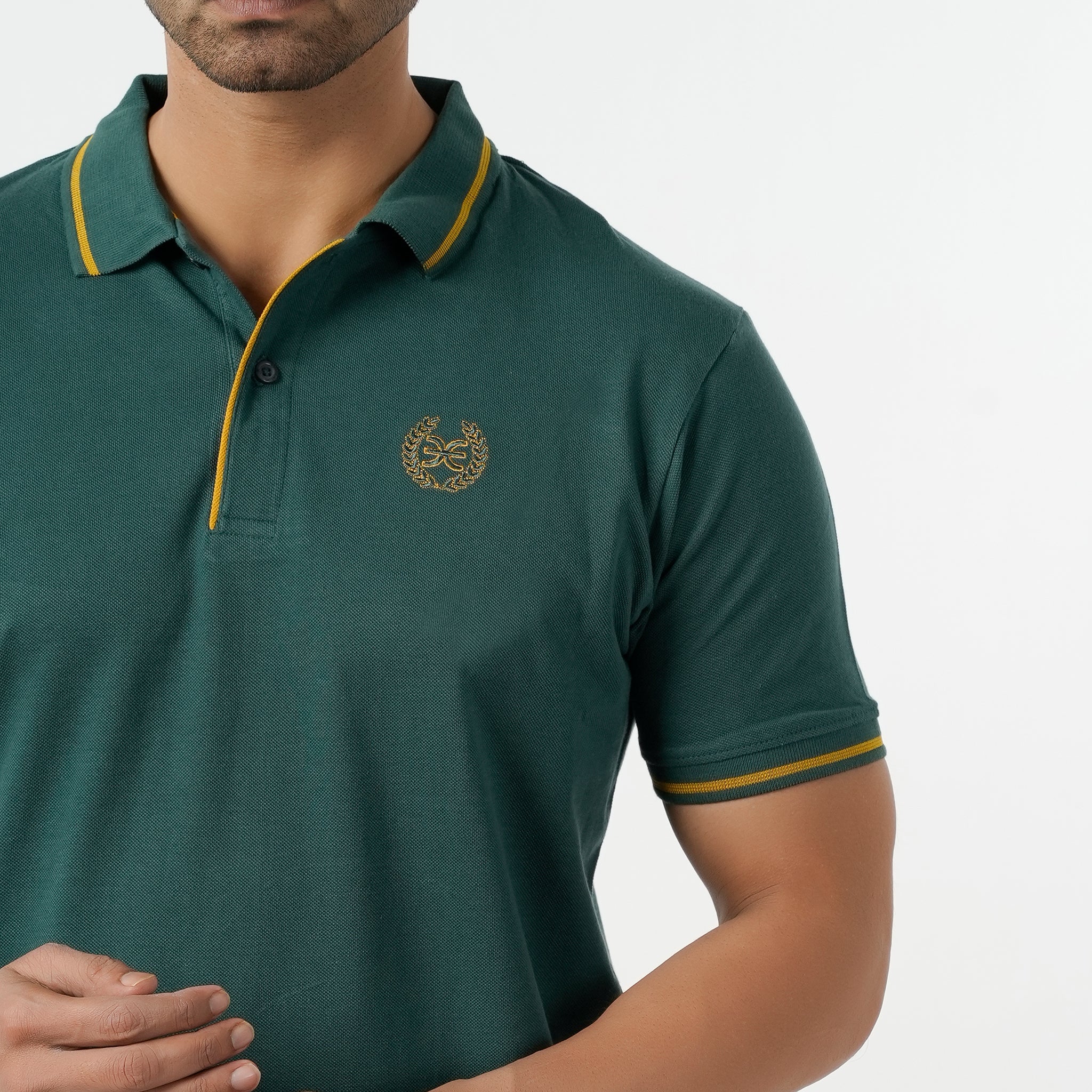 Eminent Men's Polo Half Sleeves T-Shirt - Green, Men's T-Shirts & Polos, Eminent, Chase Value