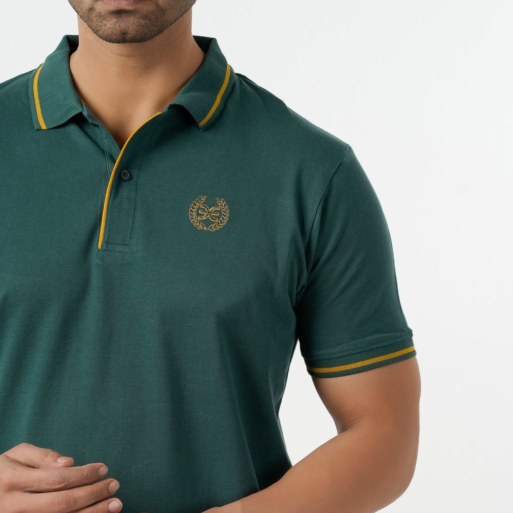 Eminent Men's Polo Half Sleeves T-Shirt - Green, Men's T-Shirts & Polos, Eminent, Chase Value