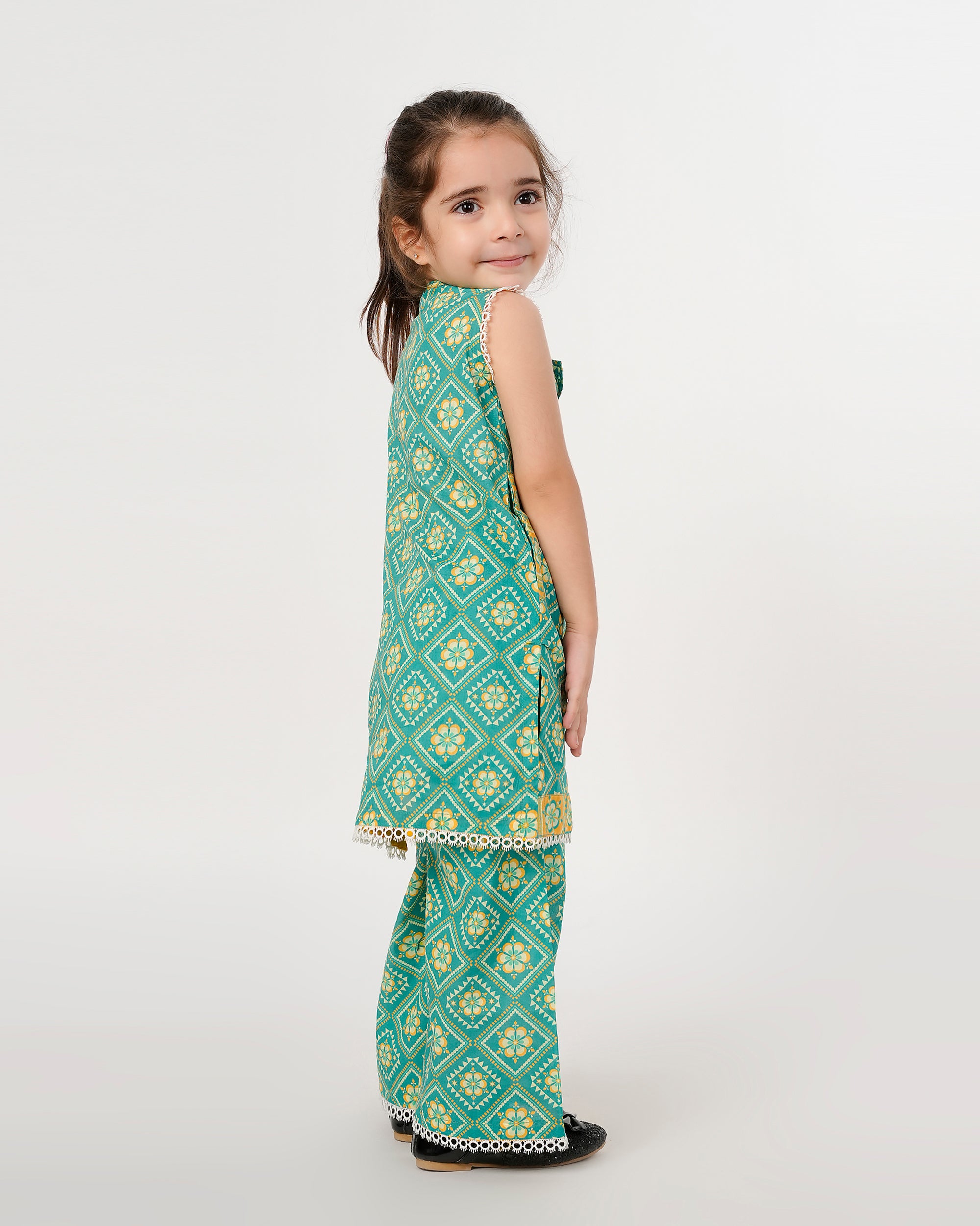 Eminent Girls Printed Shalwar Suit - Green, Girls Shalwar Kameez, Eminent, Chase Value