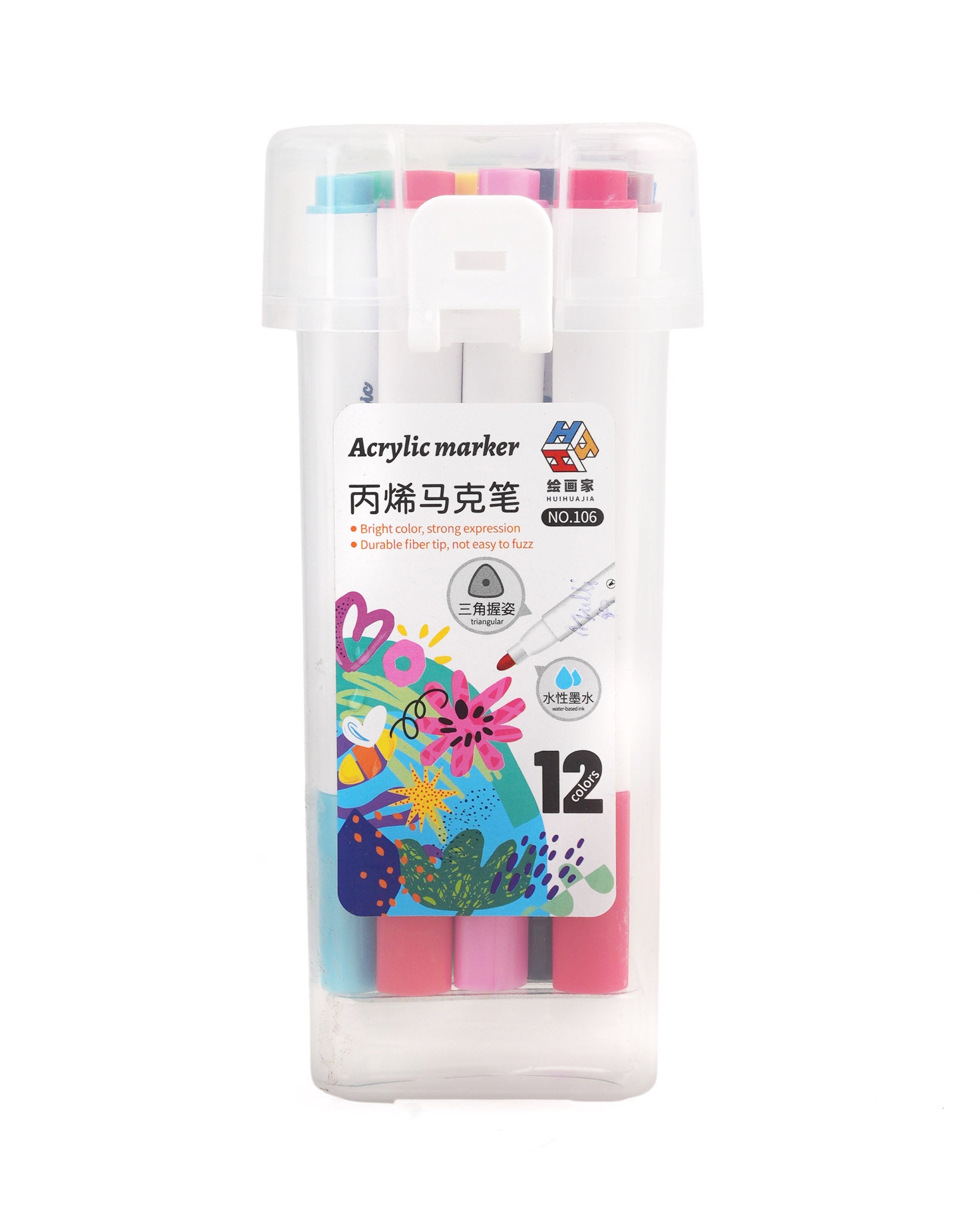 Acrylic Marker- 12 Pcs