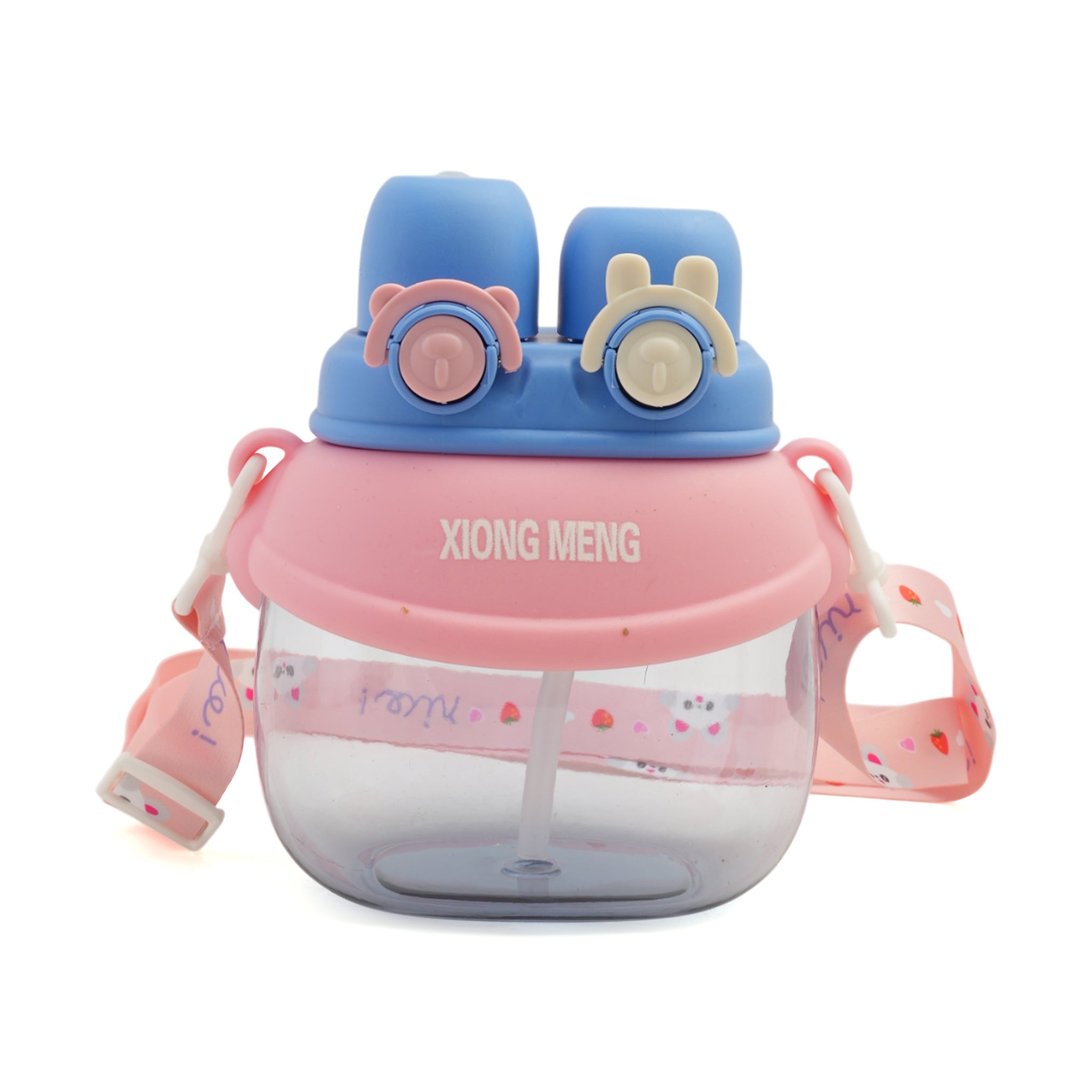 Water Bottle Double Mouth - Pink, Tiffin Boxes & Bottles, Chase Value, Chase Value