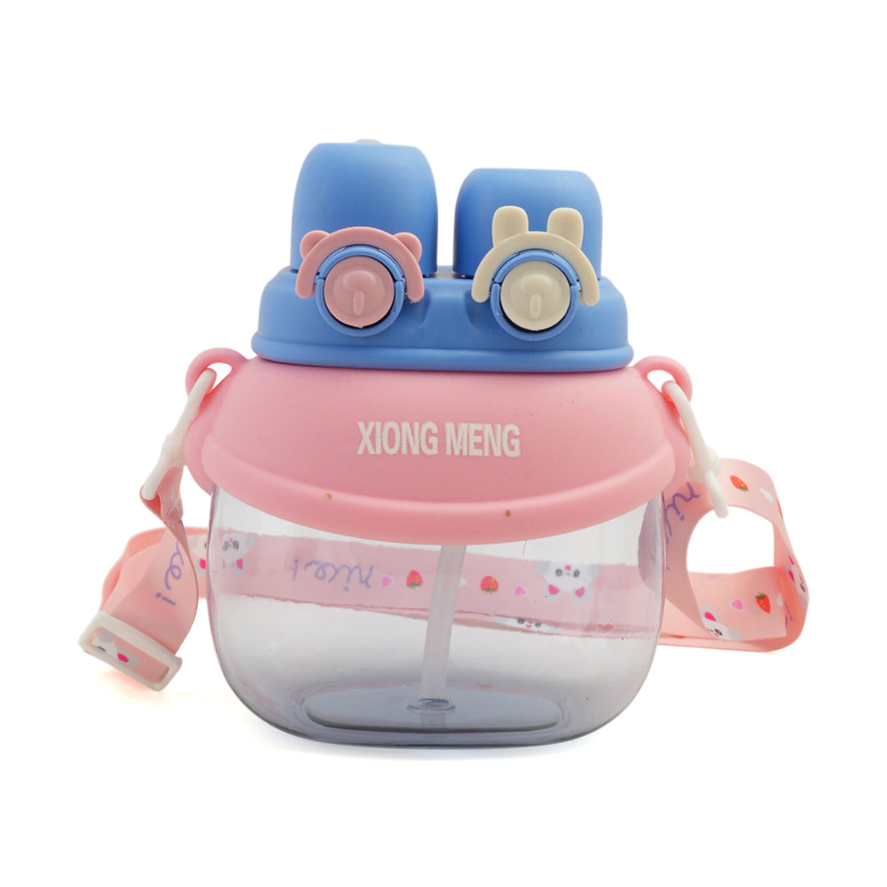 Water Bottle Double Mouth - Pink, Tiffin Boxes & Bottles, Chase Value, Chase Value