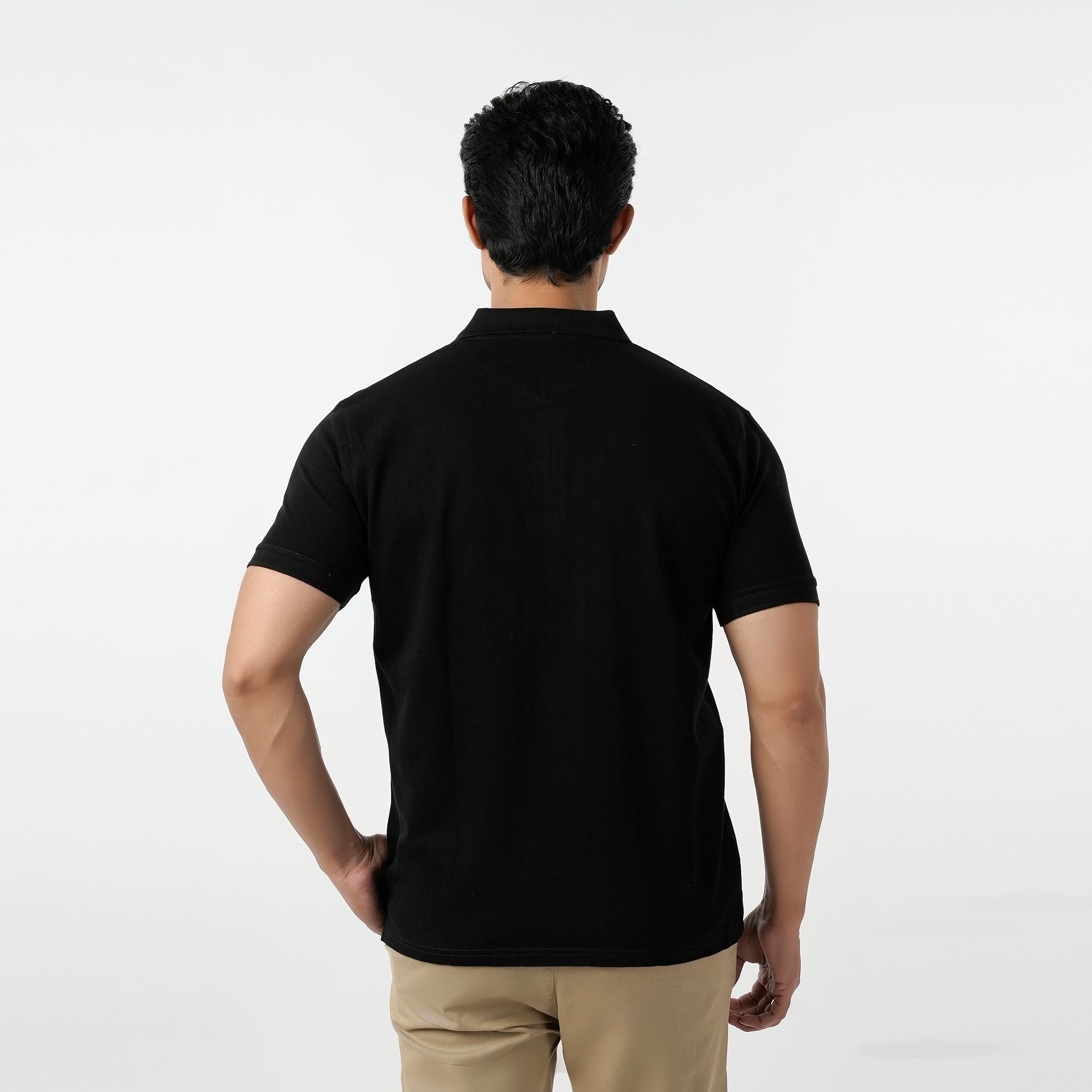 Eminent Men's Half Sleeves Polo T-Shirt - Black, Men's T-Shirts & Polos, Eminent, Chase Value