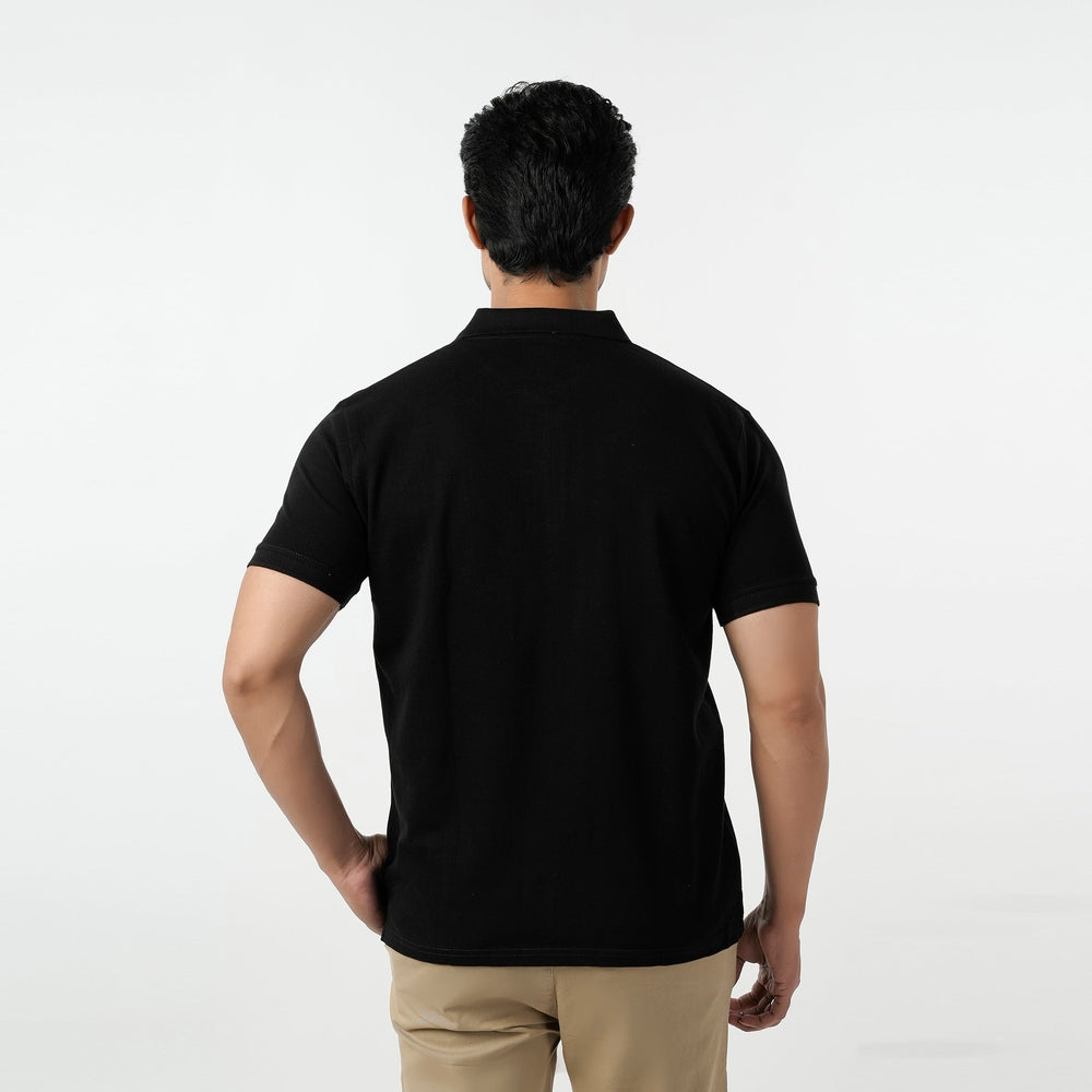 Eminent Men's Half Sleeves Polo T-Shirt - Black, Men's T-Shirts & Polos, Eminent, Chase Value