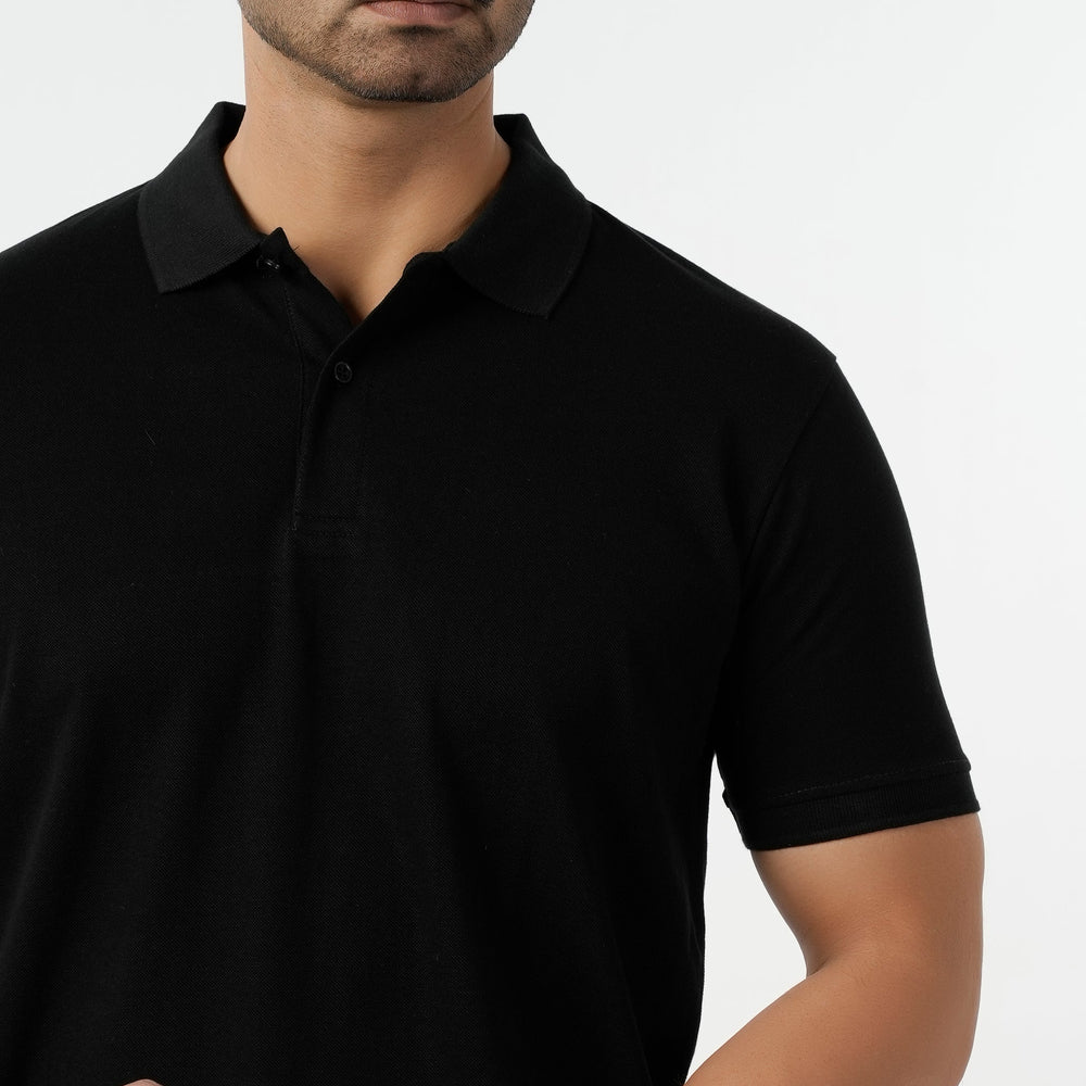 Eminent Men's Half Sleeves Polo T-Shirt - Black, Men's T-Shirts & Polos, Eminent, Chase Value