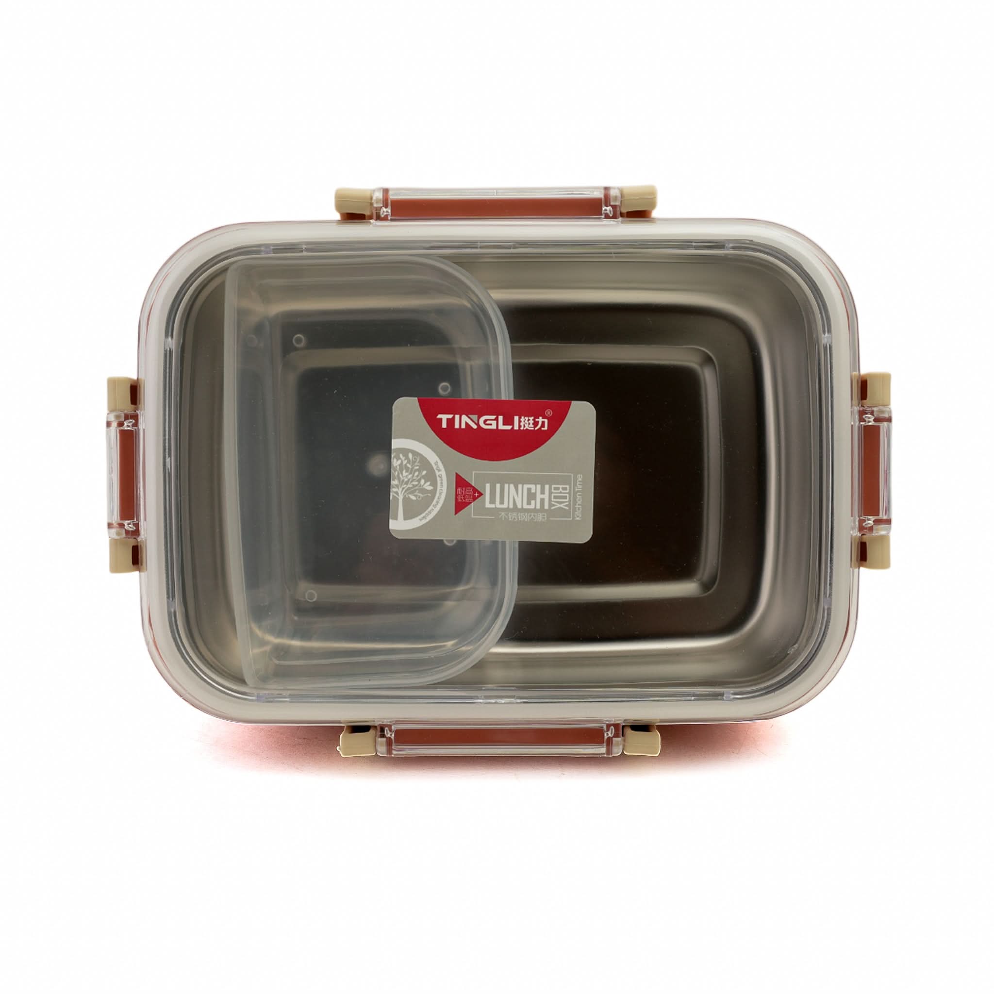 Stainless Steel Lunch Box - Tea Pink, Tiffin Boxes & Bottles, Chase Value, Chase Value