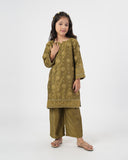 Eminent Girls' Essentials Embroidered Dyed 2Pc Suit, Girls Shalwar Kameez, Eminent, Chase Value