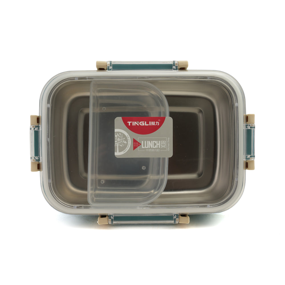 Stainless Steel Lunch Box - Steel Blue, Tiffin Boxes & Bottles, Chase Value, Chase Value