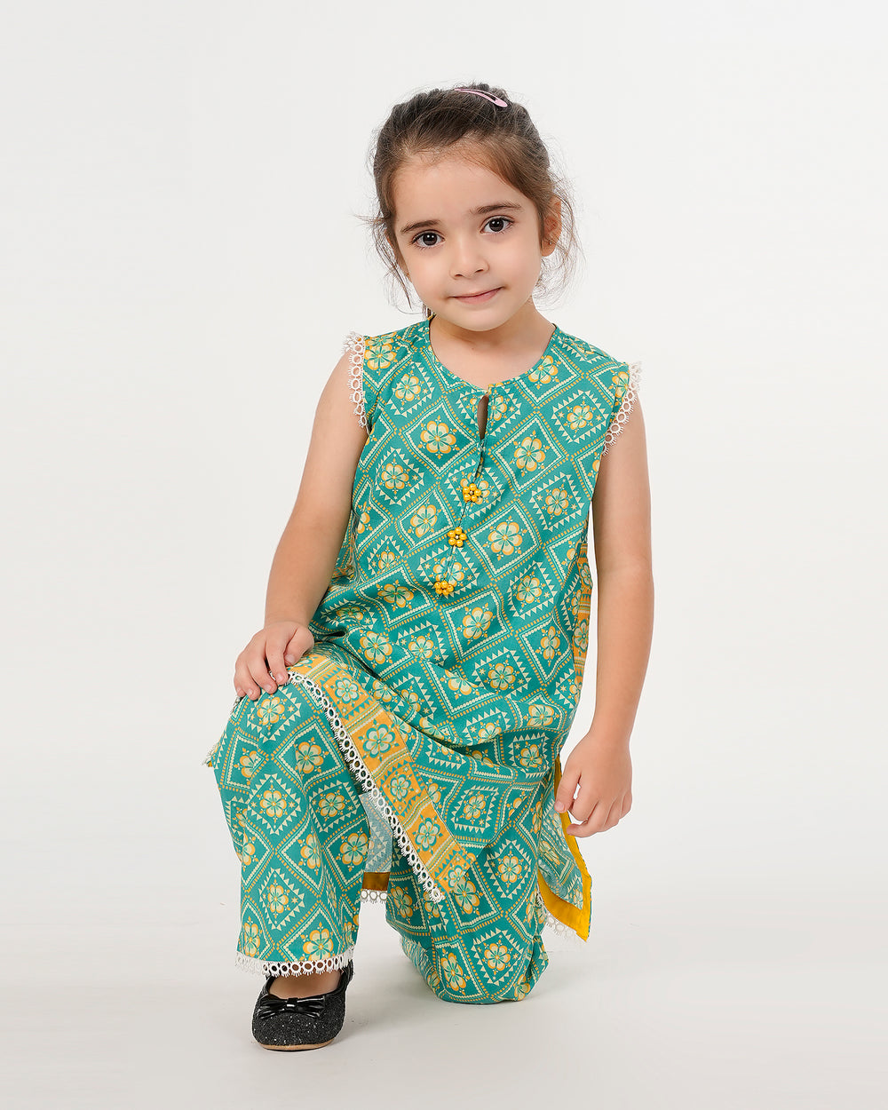 Eminent Girls Printed Shalwar Suit - Green, Girls Shalwar Kameez, Eminent, Chase Value