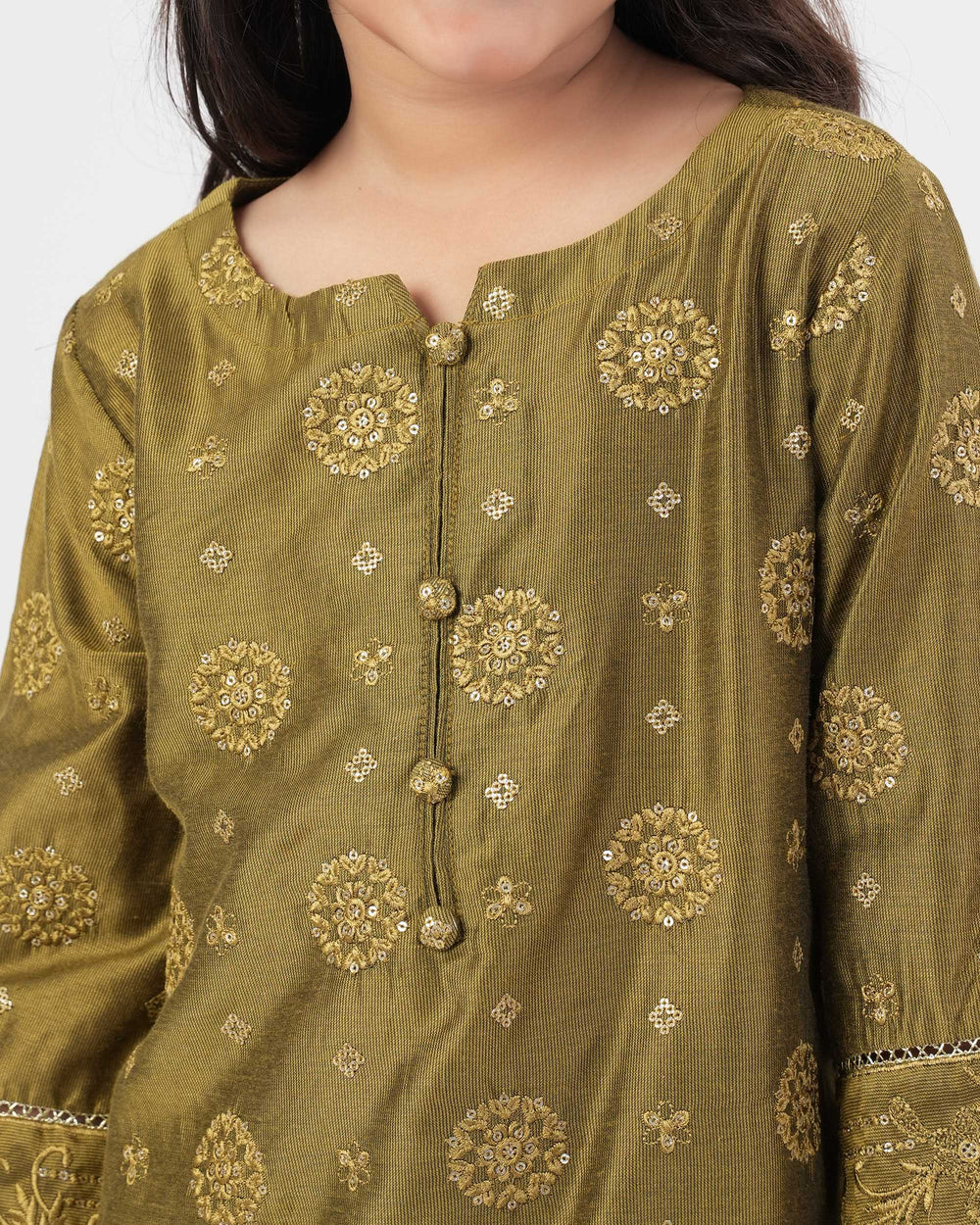 Eminent Girls' Essentials Embroidered Dyed 2Pc Suit, Girls Shalwar Kameez, Eminent, Chase Value