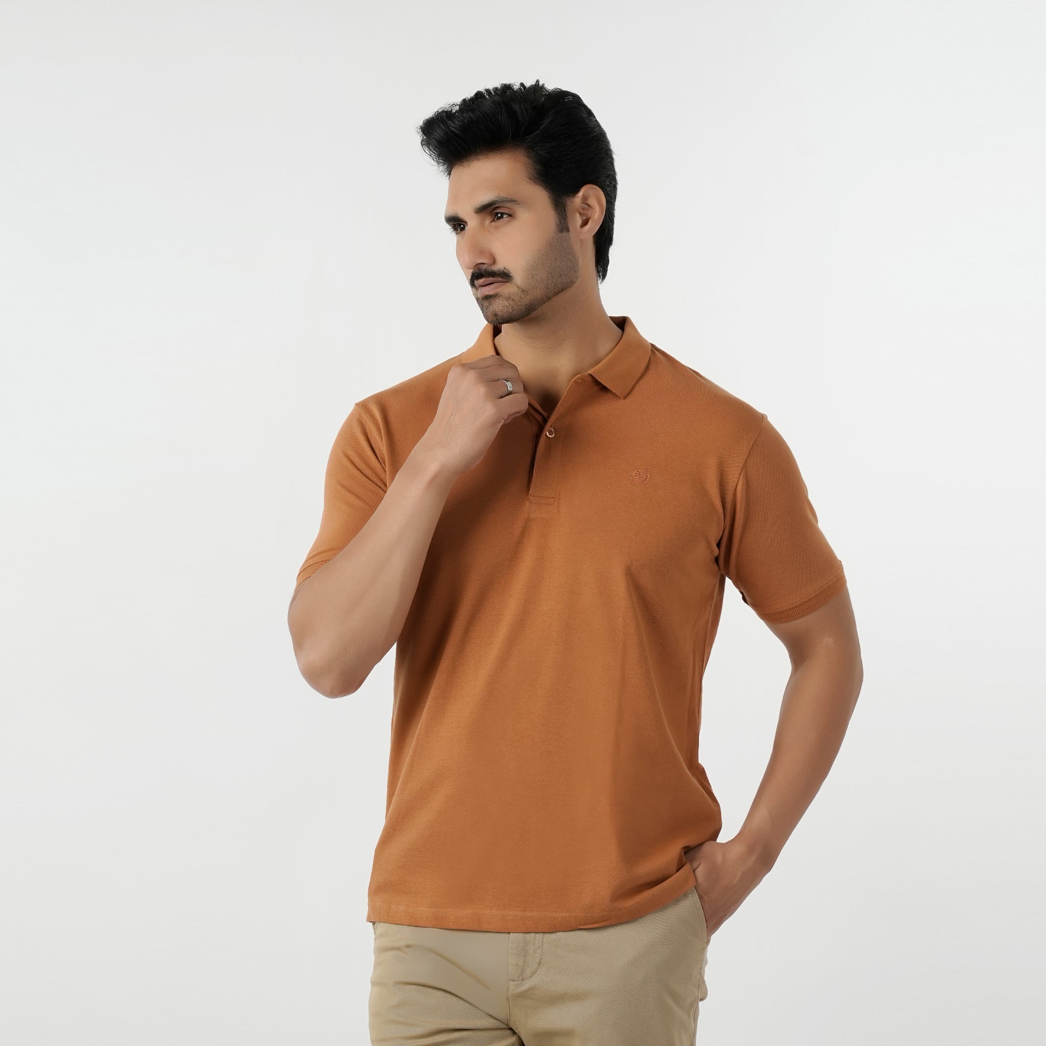 Eminent Men's Basic Polo T-Shirt - Almond, Men's T-Shirts & Polos, Eminent, Chase Value