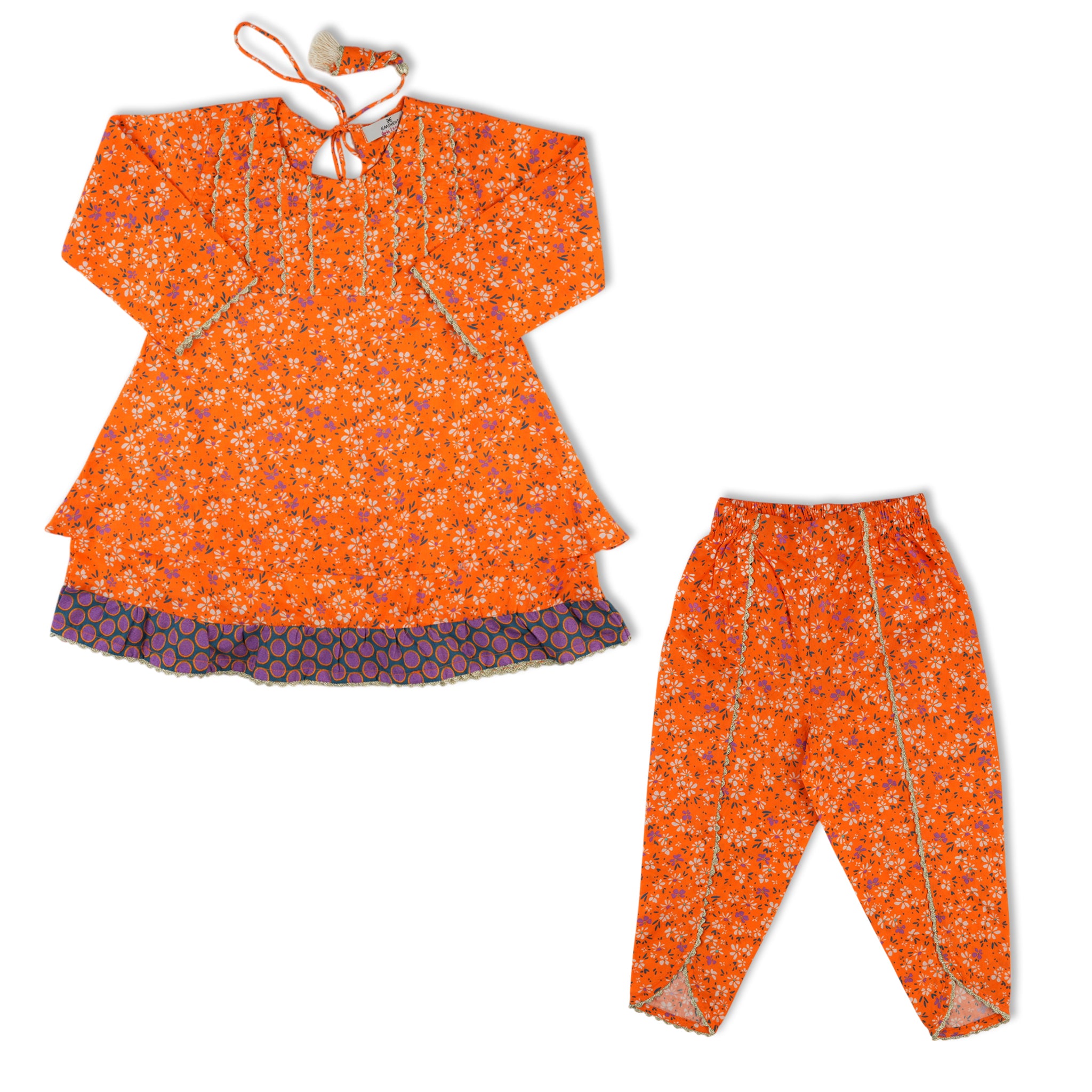 Eminent Girls Shalwar Suits - Orange, Girls Suits, Eminent, Chase Value