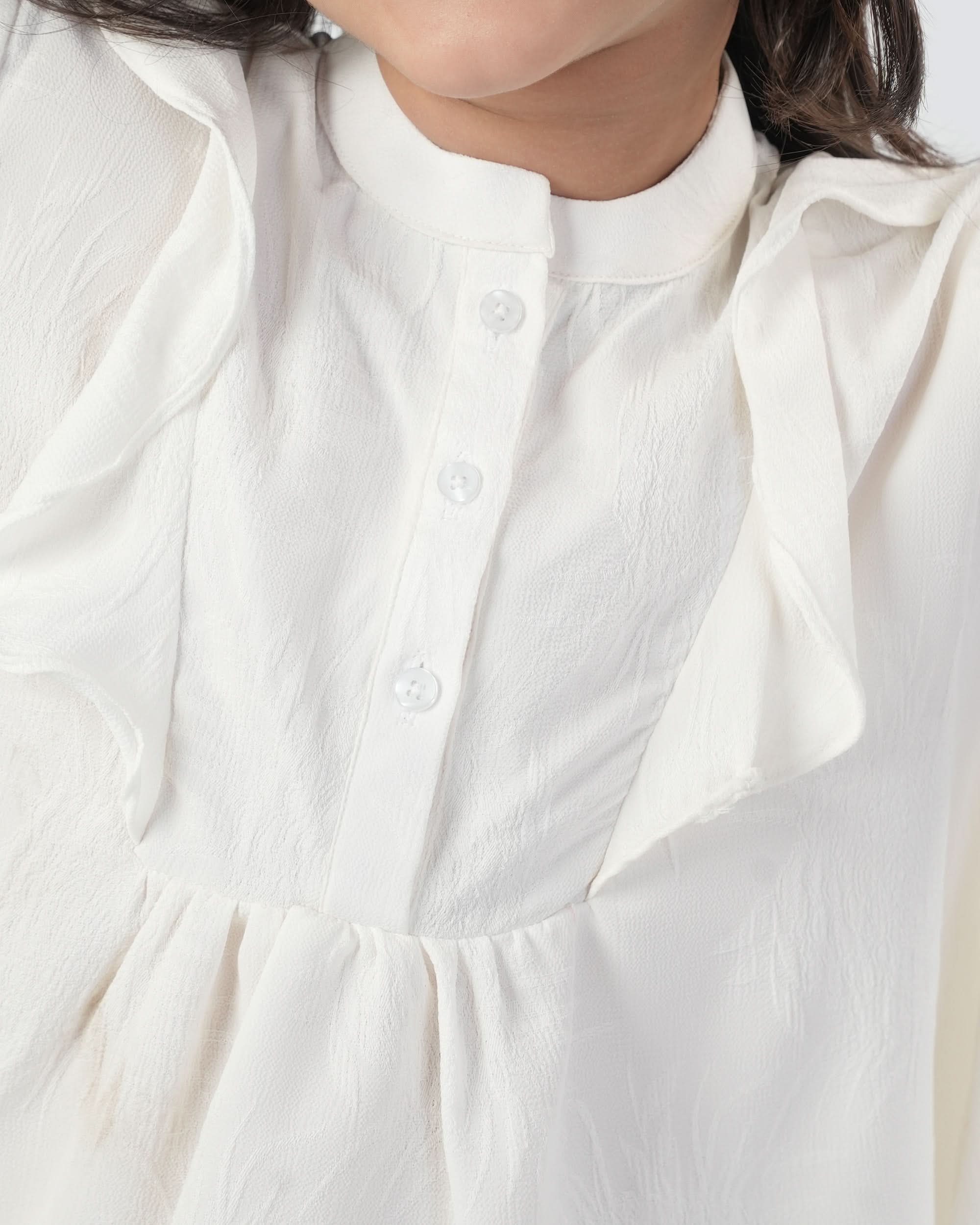 Eminent Girls Woven Top - White, Girls T-Shirts, Eminent, Chase Value