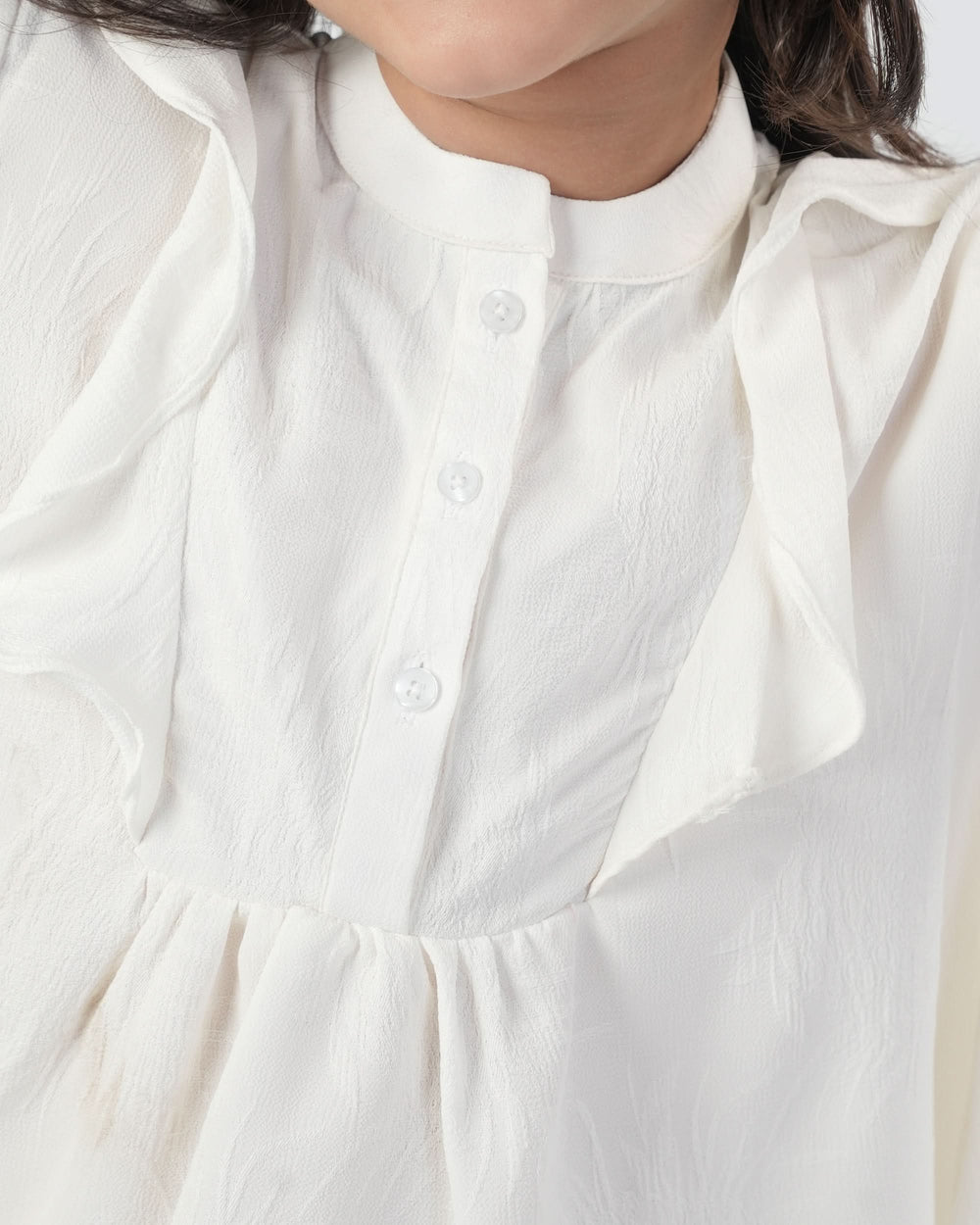 Eminent Girls Woven Top - White, Girls T-Shirts, Eminent, Chase Value