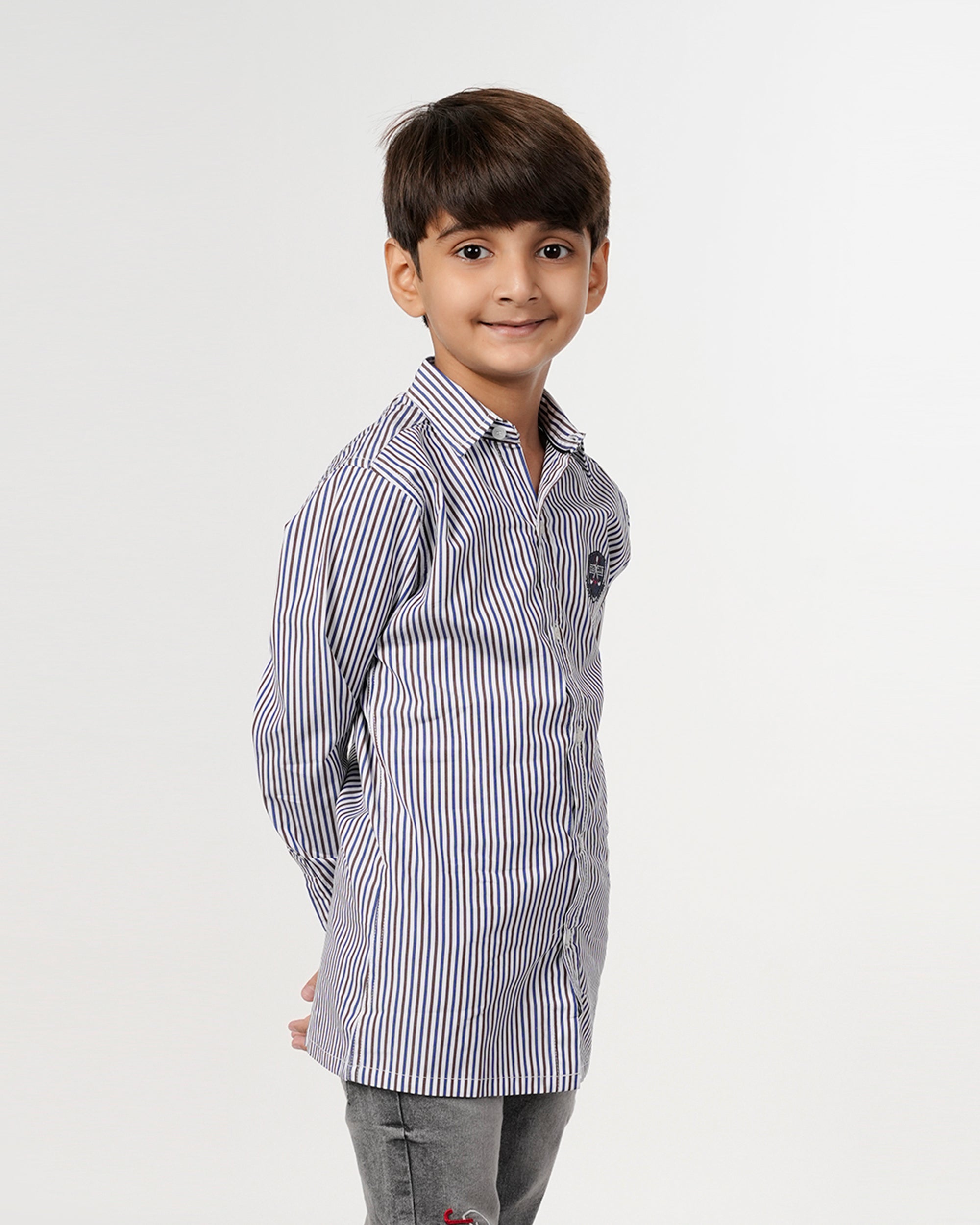 Eminent Boys Full Sleeves Casual Shirt - Navy Blue, Boys Shirts, Eminent, Chase Value