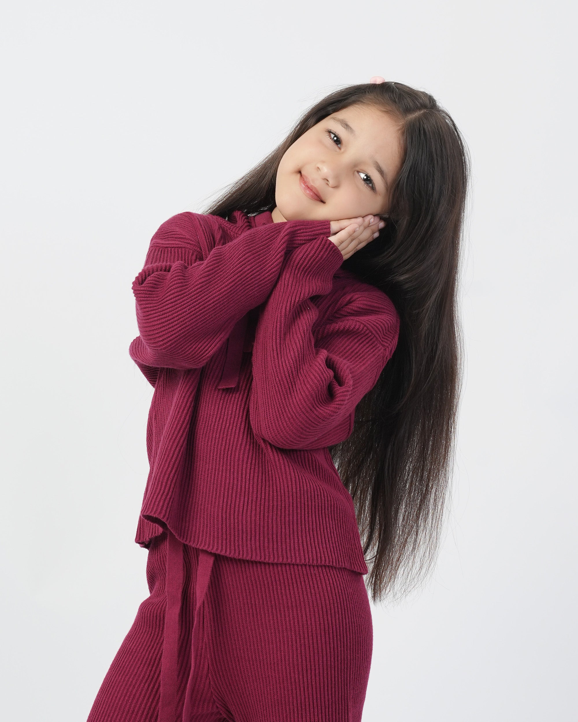 Eminent Girls Co-Ord Set - Maroon