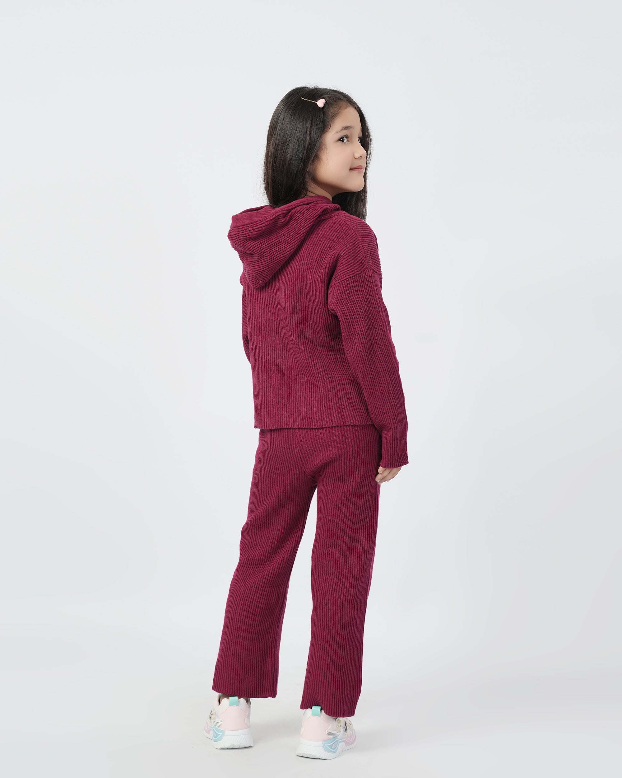 Eminent Girls Co-Ord Set - Maroon