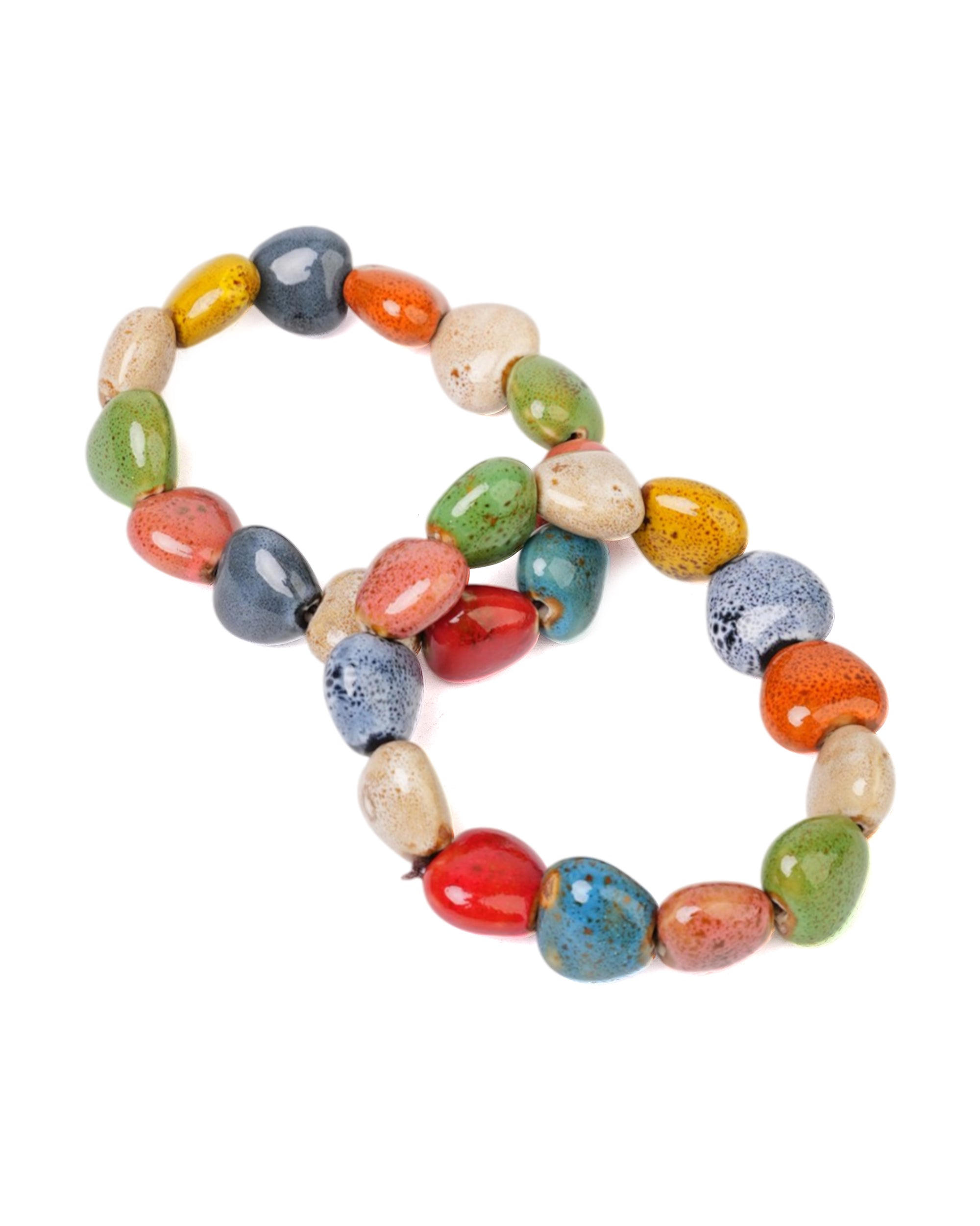 Women's Antique Stone Bracelet - 2 Pcs