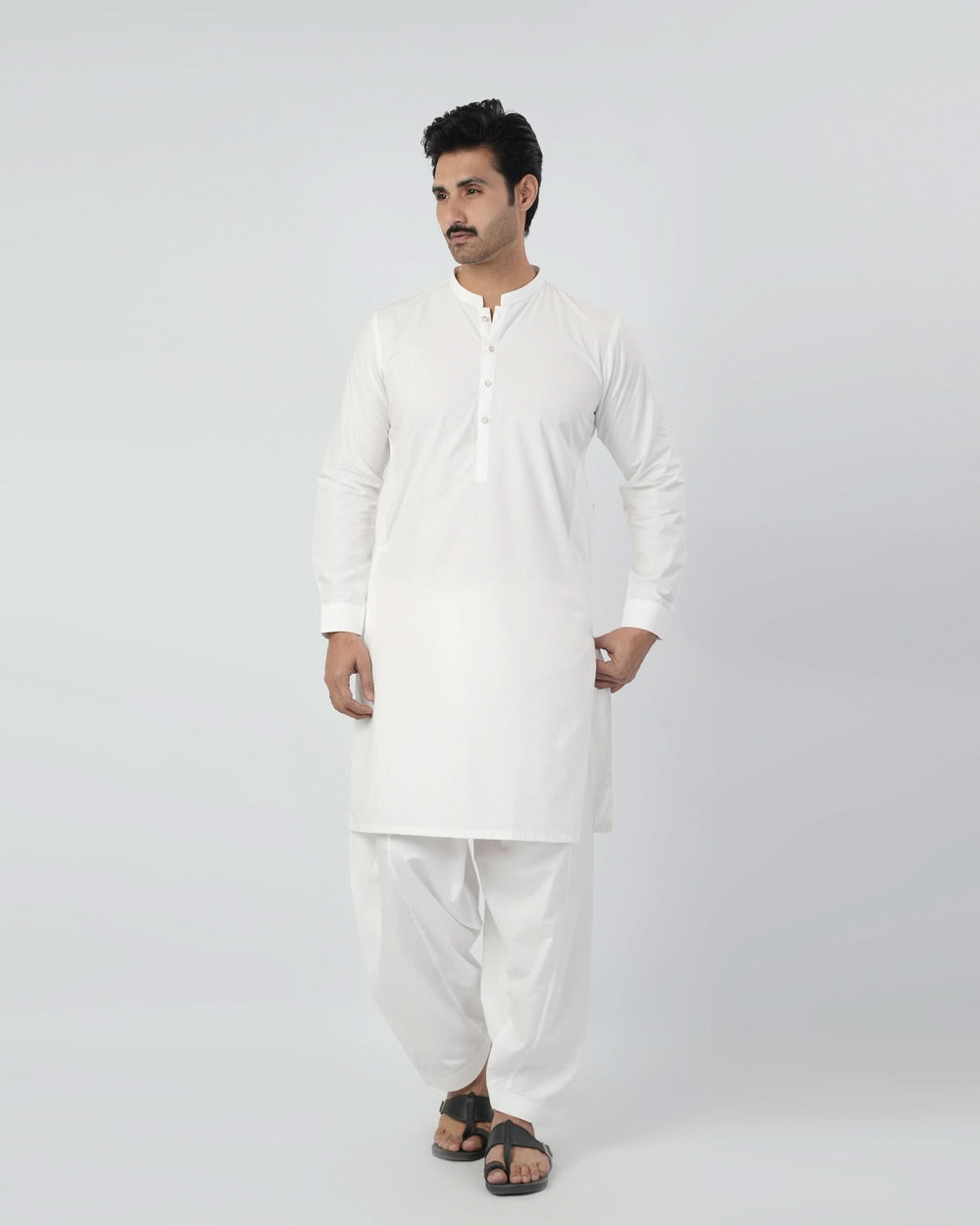 Eminent Men's Plain Shalwar Suit - White, Men's Shalwar Kameez, Eminent, Chase Value