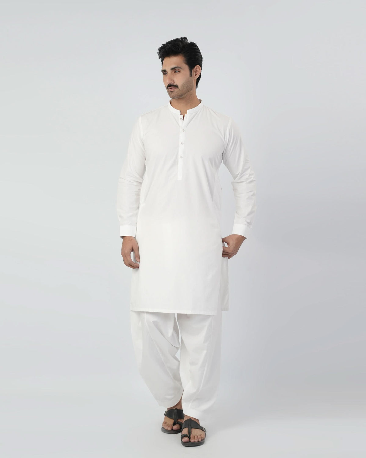 Eminent Men's Plain Shalwar Suit - White, Men's Shalwar Kameez, Eminent, Chase Value