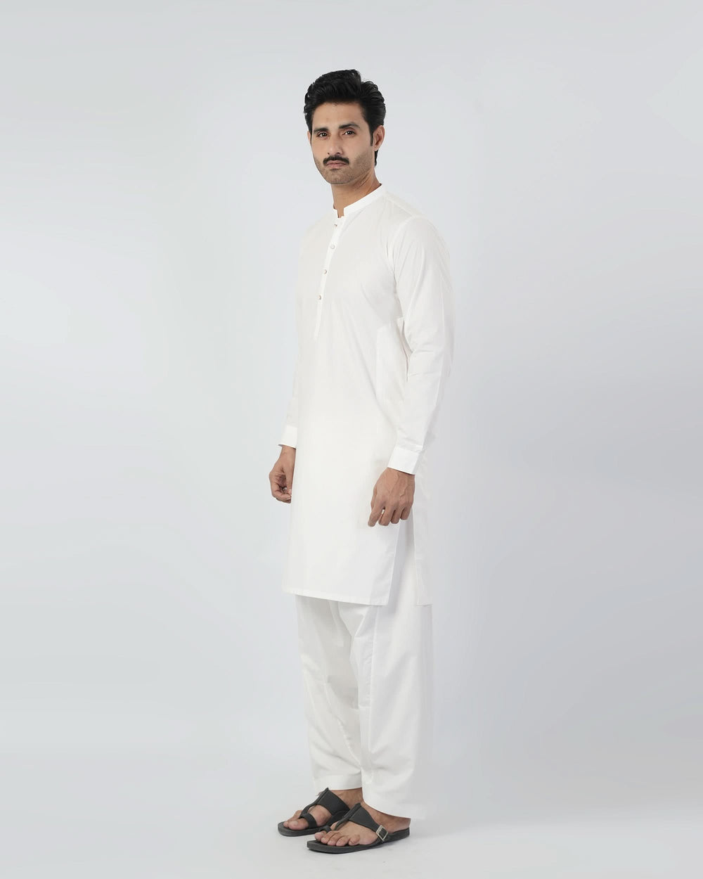 Eminent Men's Plain Shalwar Suit - White, Men's Shalwar Kameez, Eminent, Chase Value