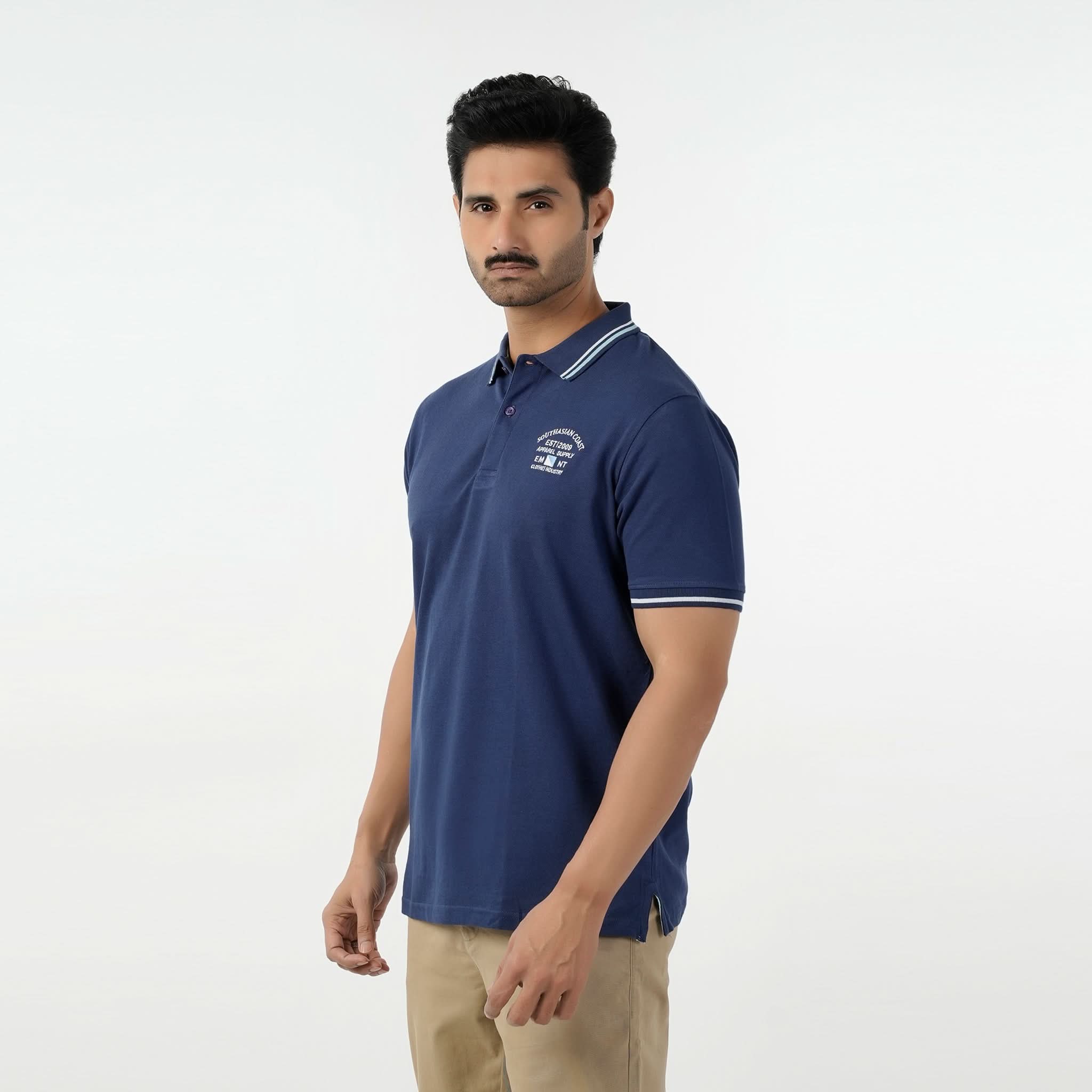 Eminent Men's Polo Half Sleeves T-Shirt - Navy Blue, Men's T-Shirts & Polos, Eminent, Chase Value