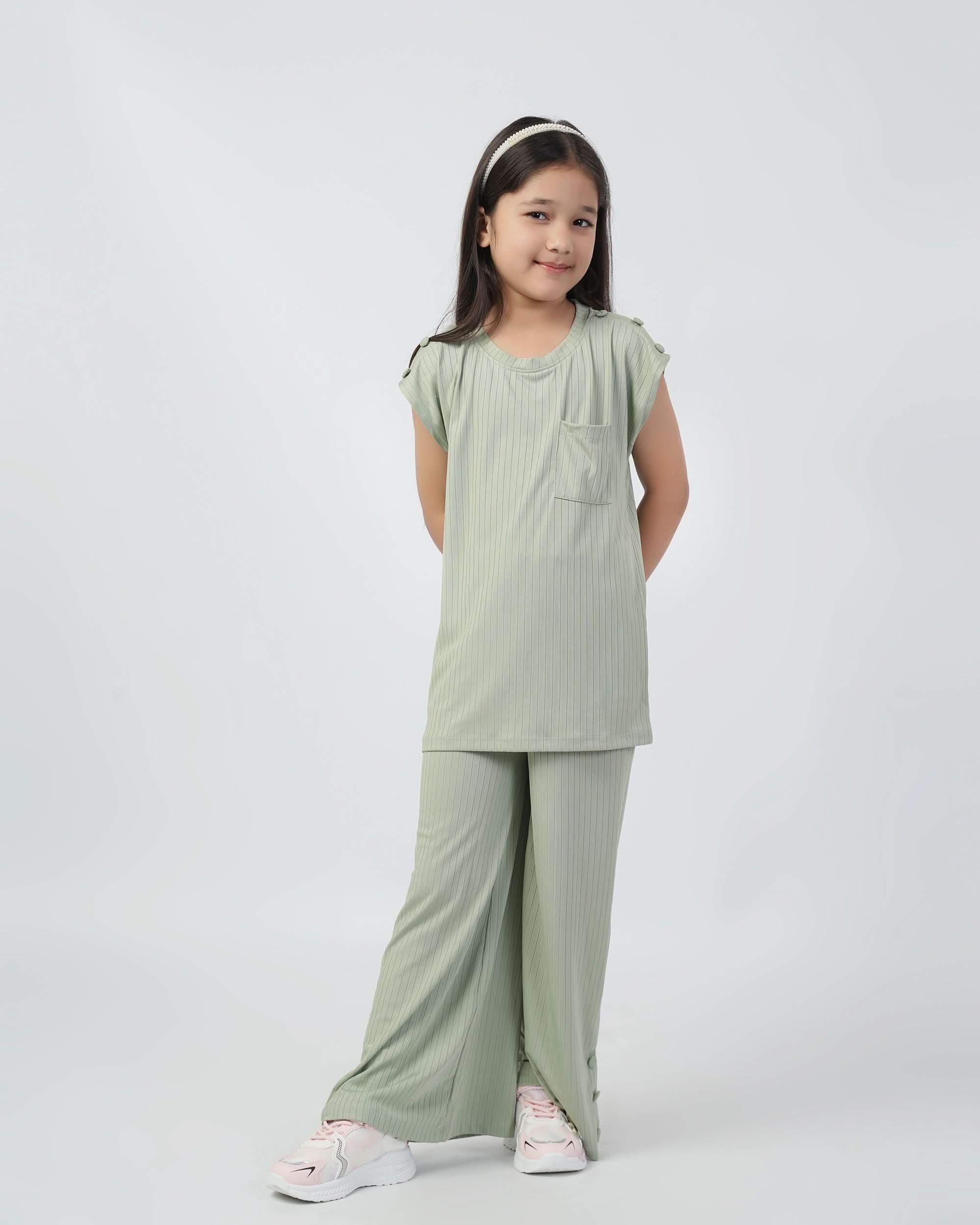 Eminent Girls Co-Ord Set - Green, Girls Co-Ord Suit, Eminent, Chase Value