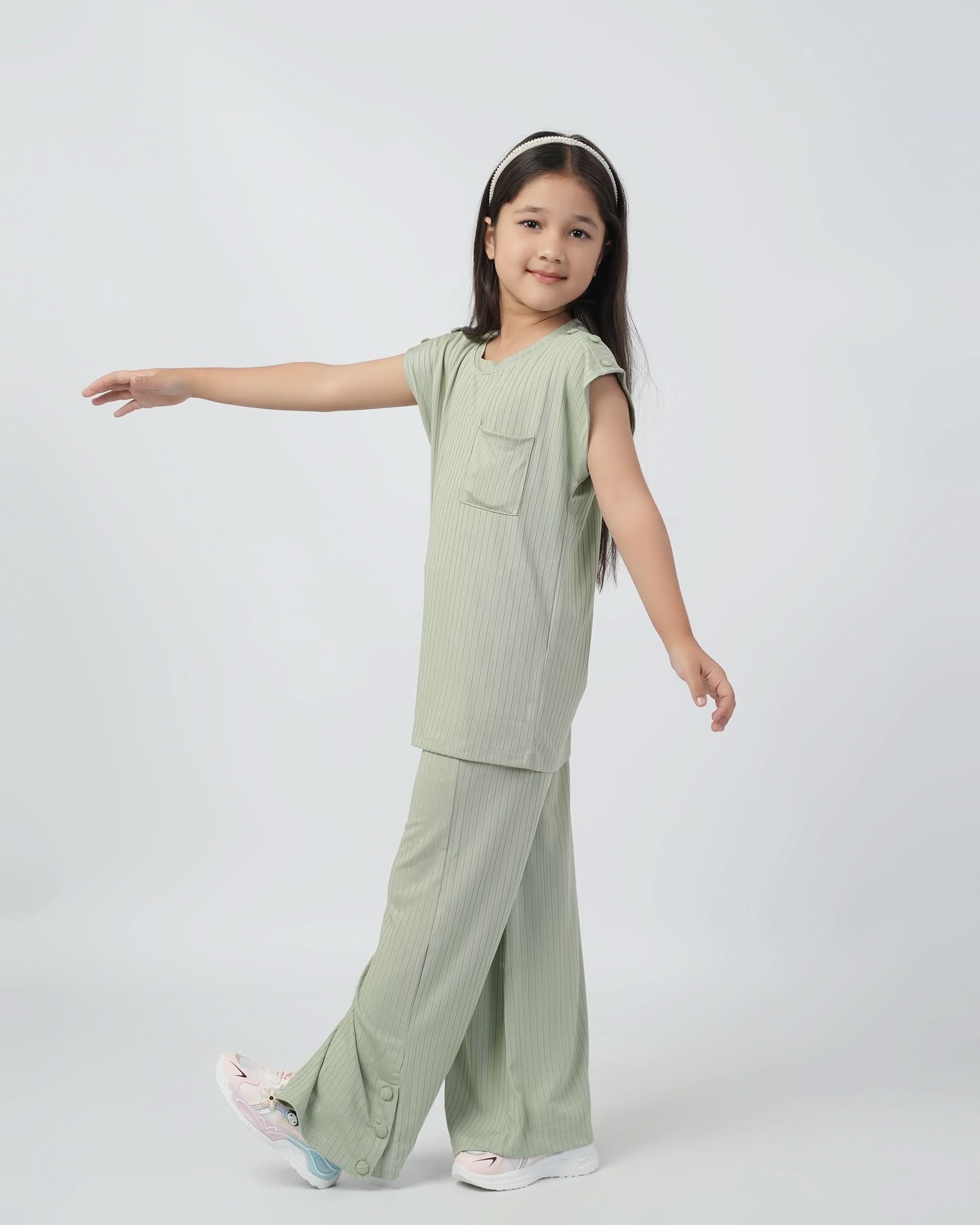Eminent Girls Co-Ord Set - Green, Girls Co-Ord Suit, Eminent, Chase Value