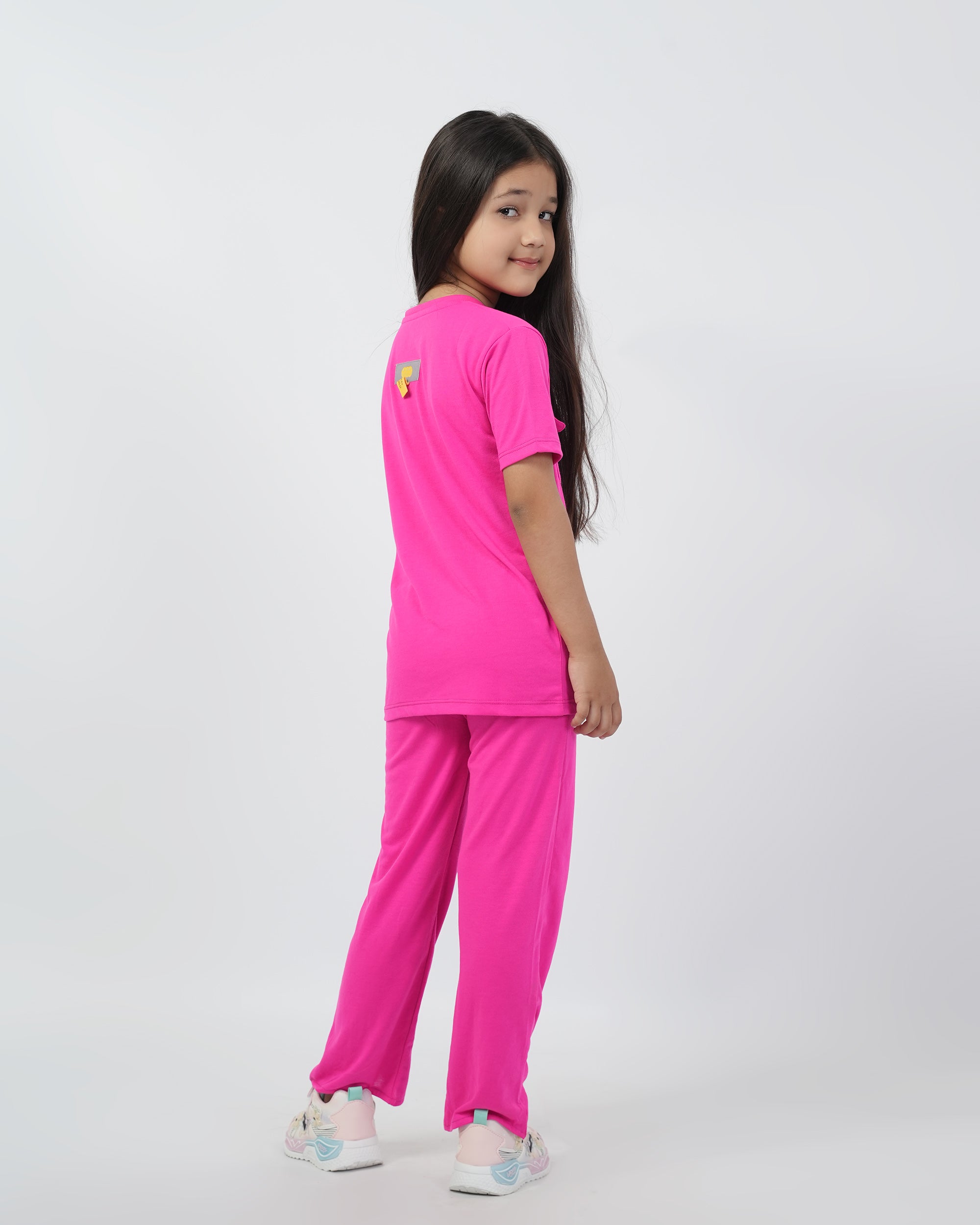 Eminent Girls Co-Ord Set - Neon Pink