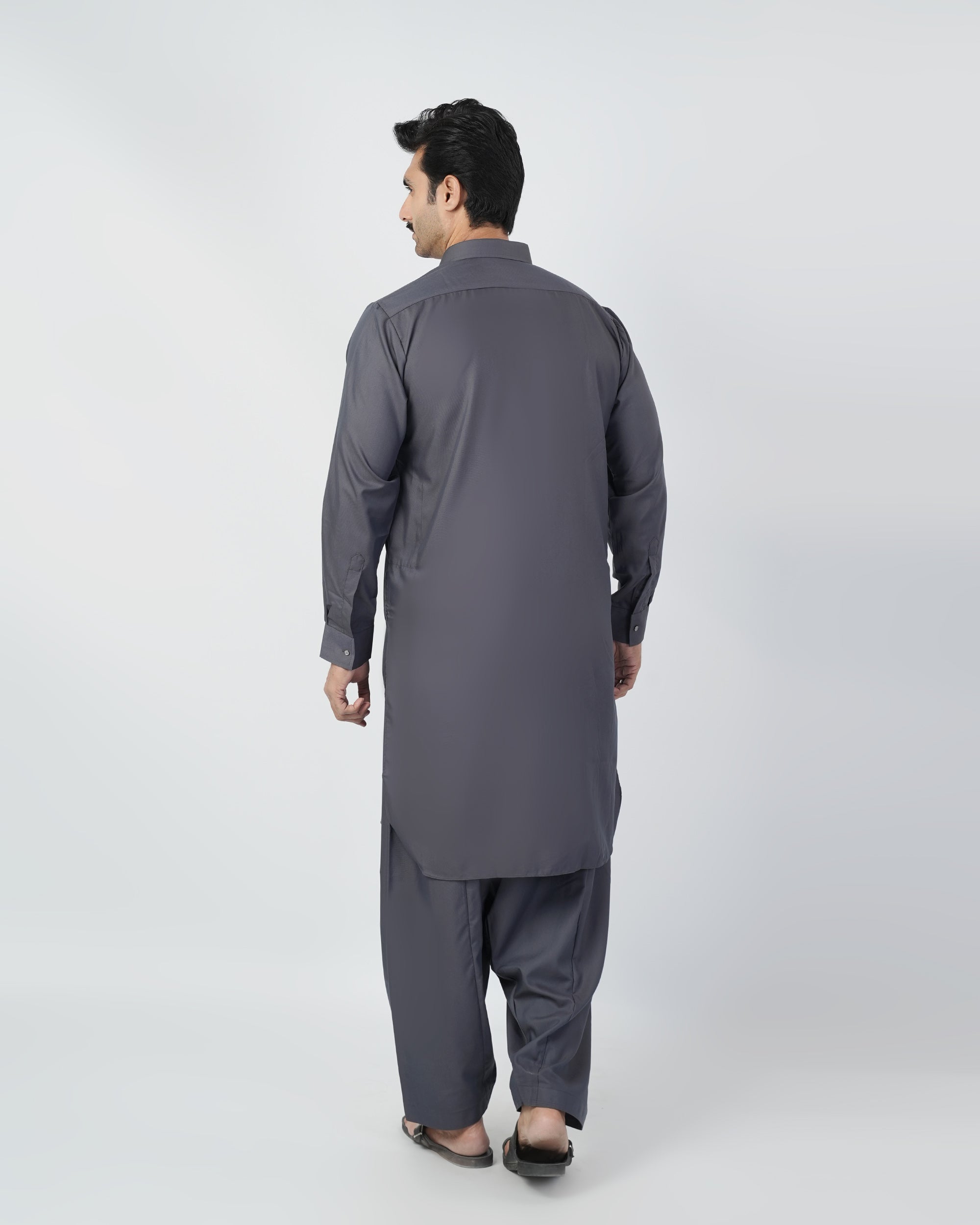 Eminent Men's Kameez Shalwar Suit - Grey