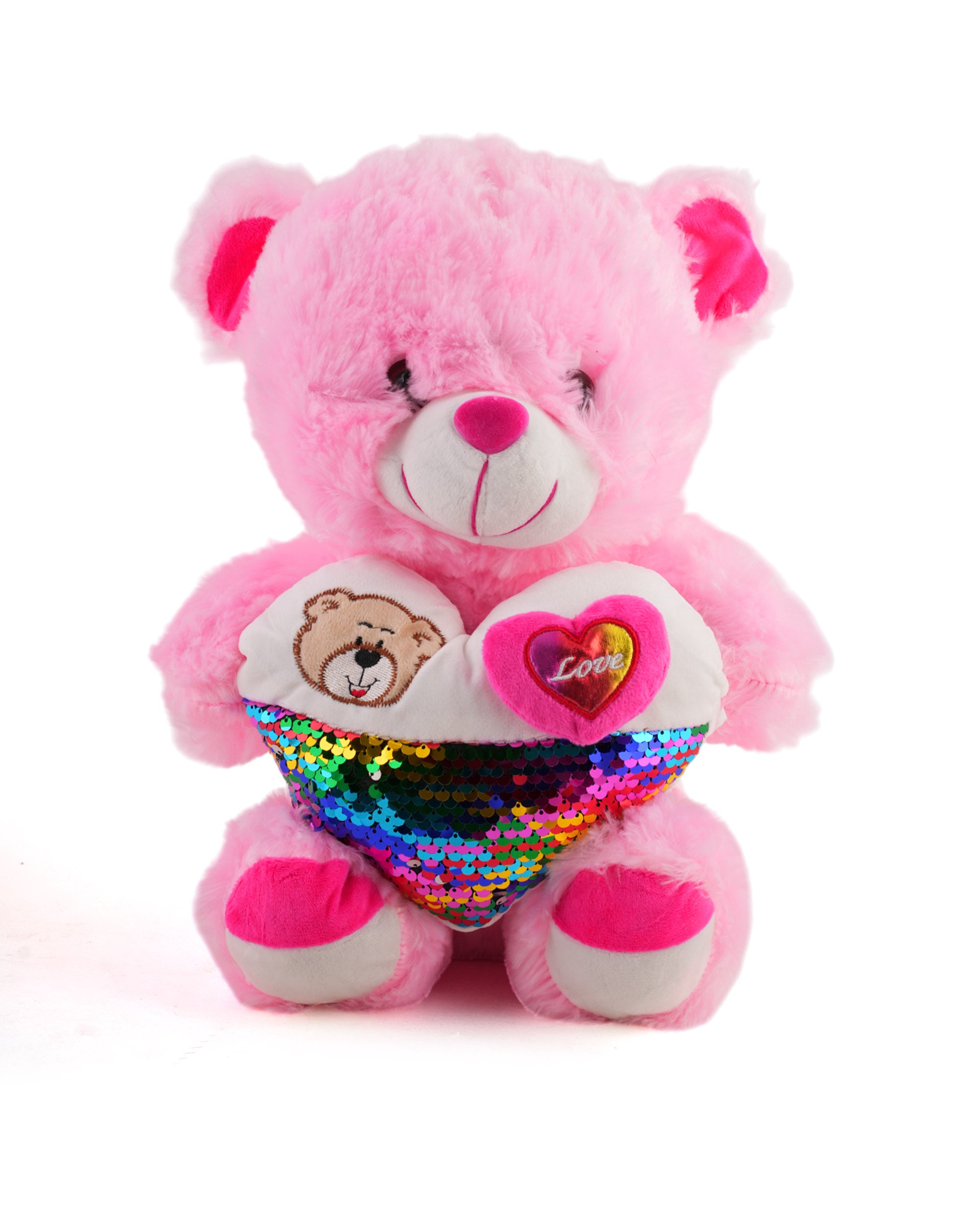 Stuff Heart Bear 30 CM - Light Pink