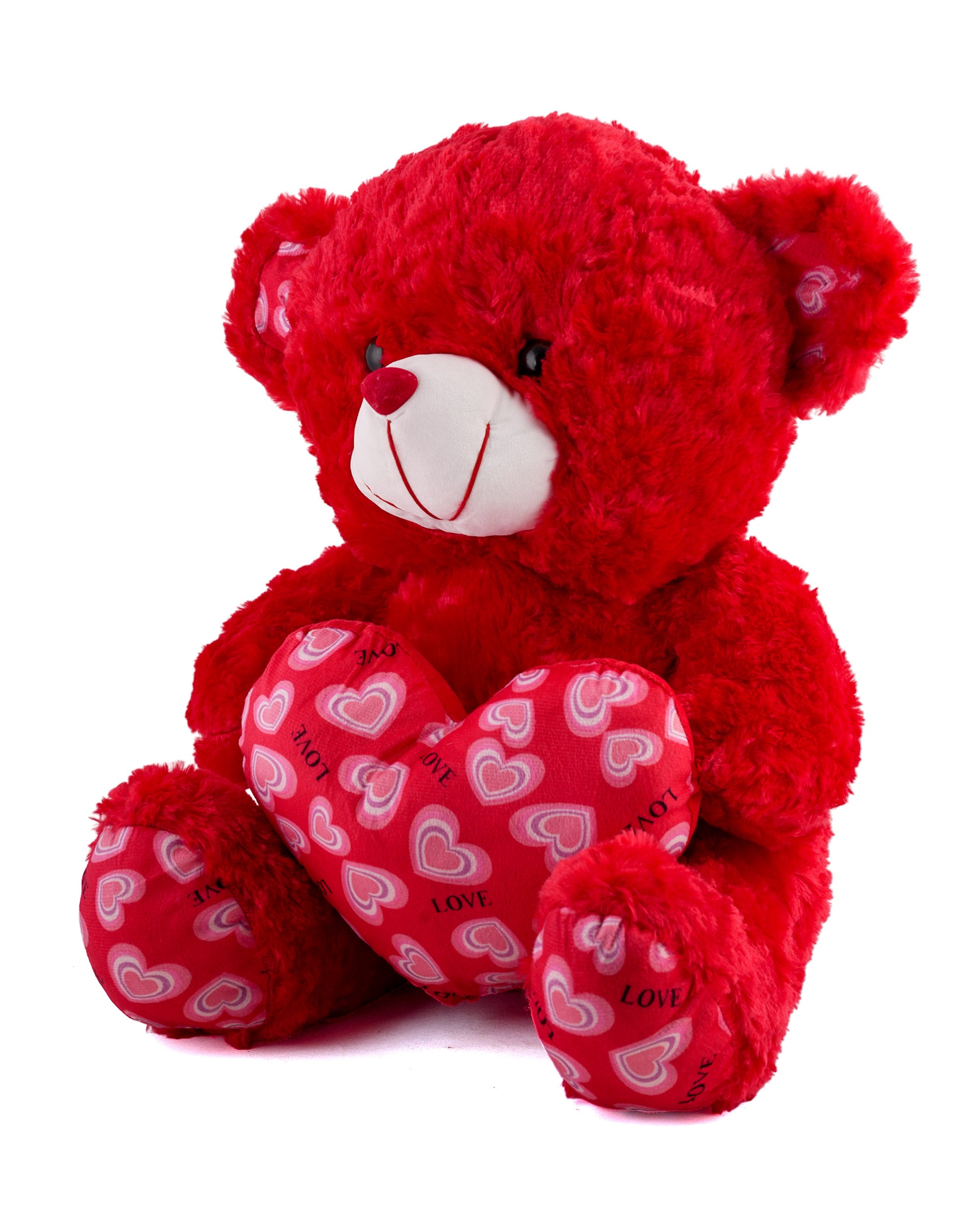Stuff Heart Bear 50 CM - Red